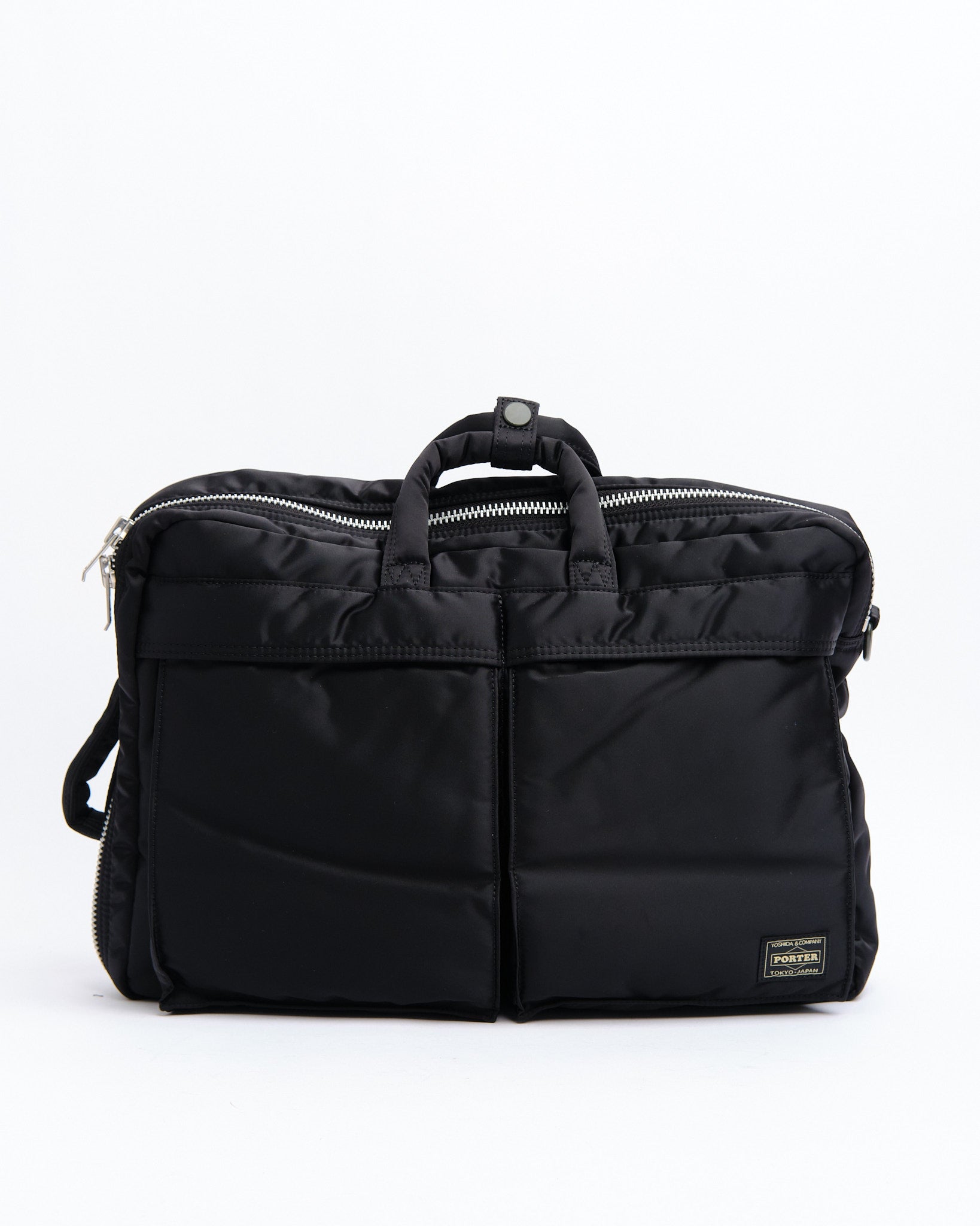 Porter by Yoshida | New Tanker 3-Way Document Bag Black | Meadow