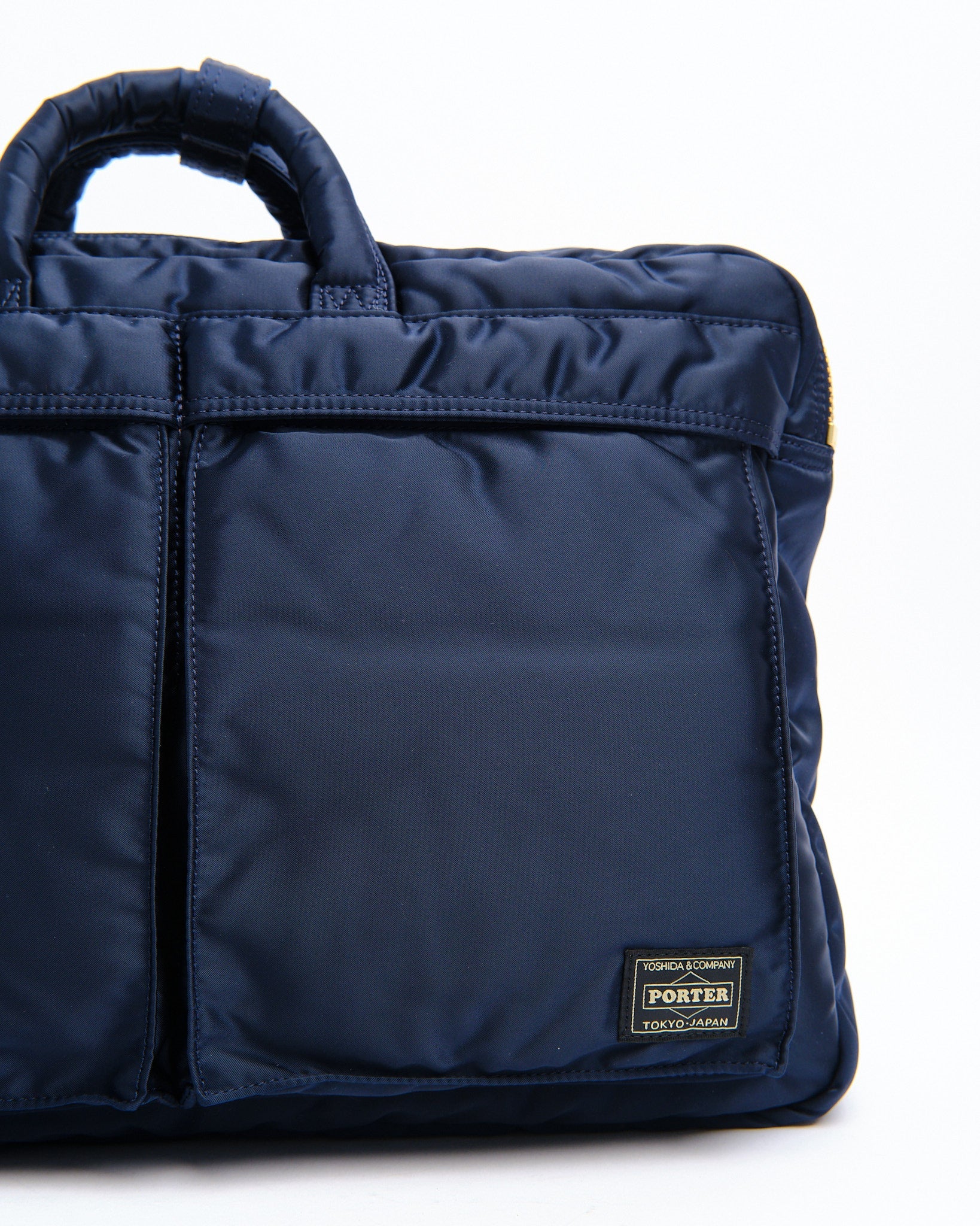 New Tanker 3-Way Document Bag Navy by Porter by Yoshida - Meadow