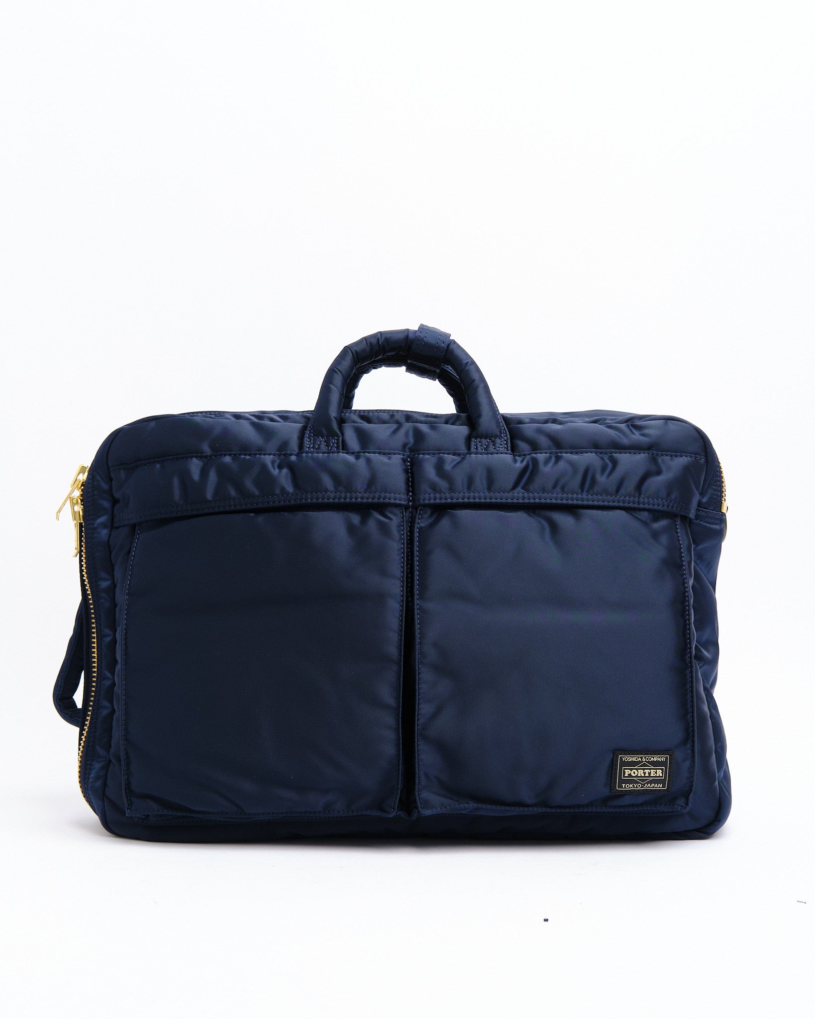 New Tanker 3-Way Document Bag Navy by Porter by Yoshida - Meadow