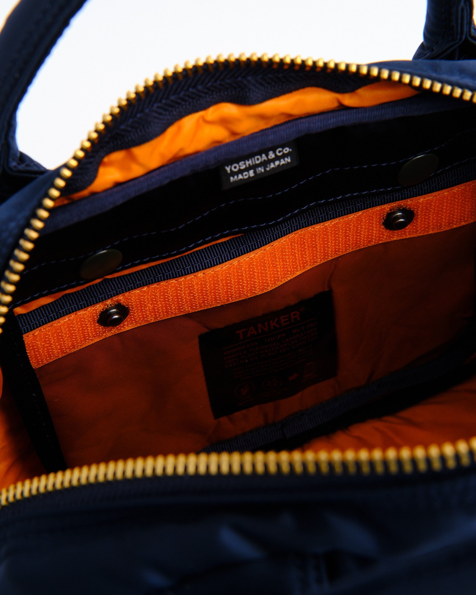 New Tanker Boston Bag Navy by Porter by Yoshida - Meadow