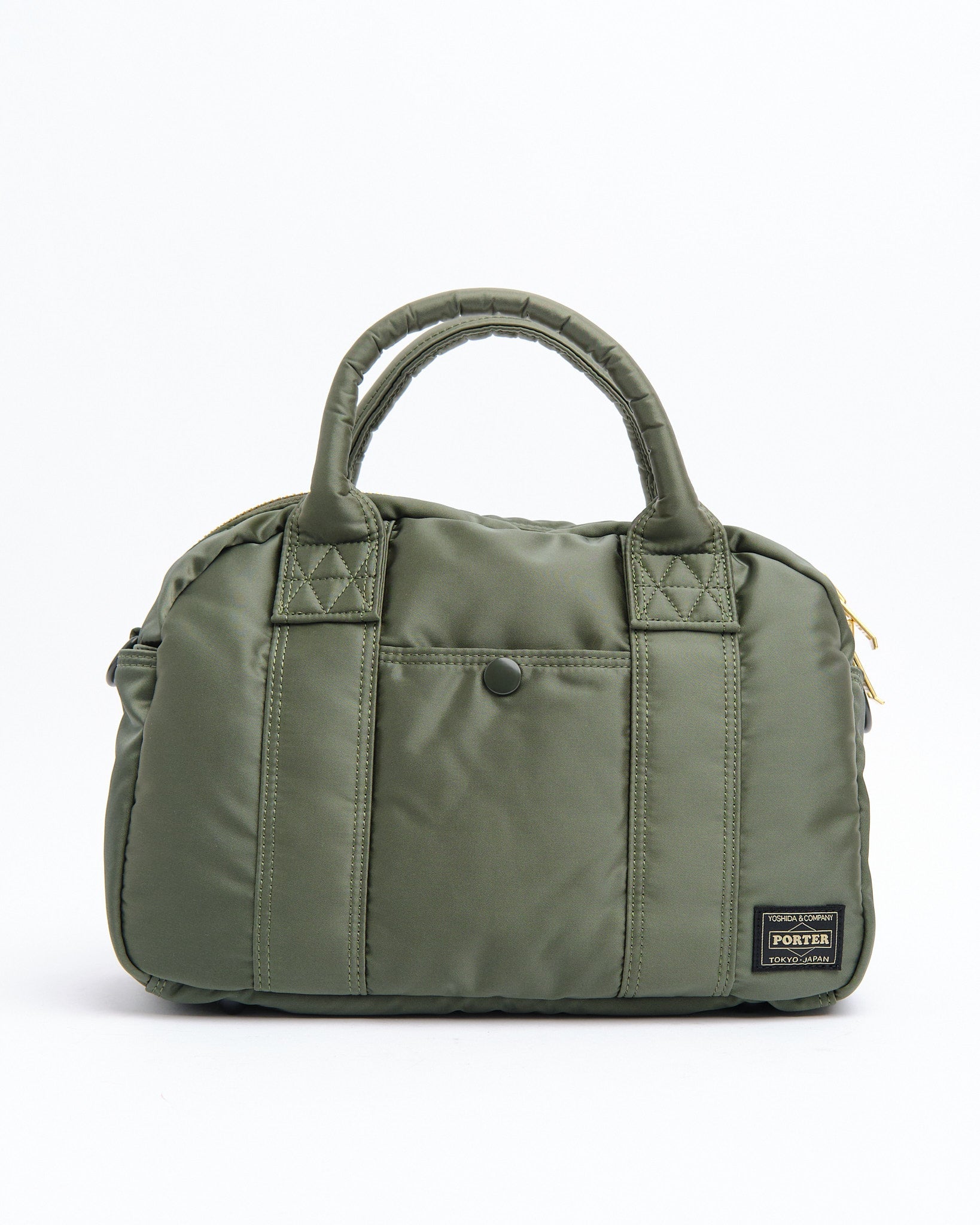 Tanker Boston Bag Sage Green by Porter by Yoshida - Meadow