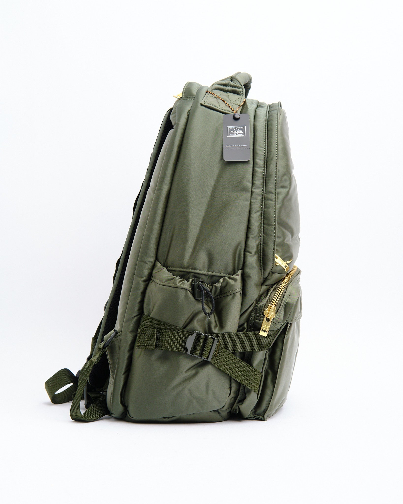 Porter by Yoshida | New Tanker Daypack (L) Sage Green | Meadow