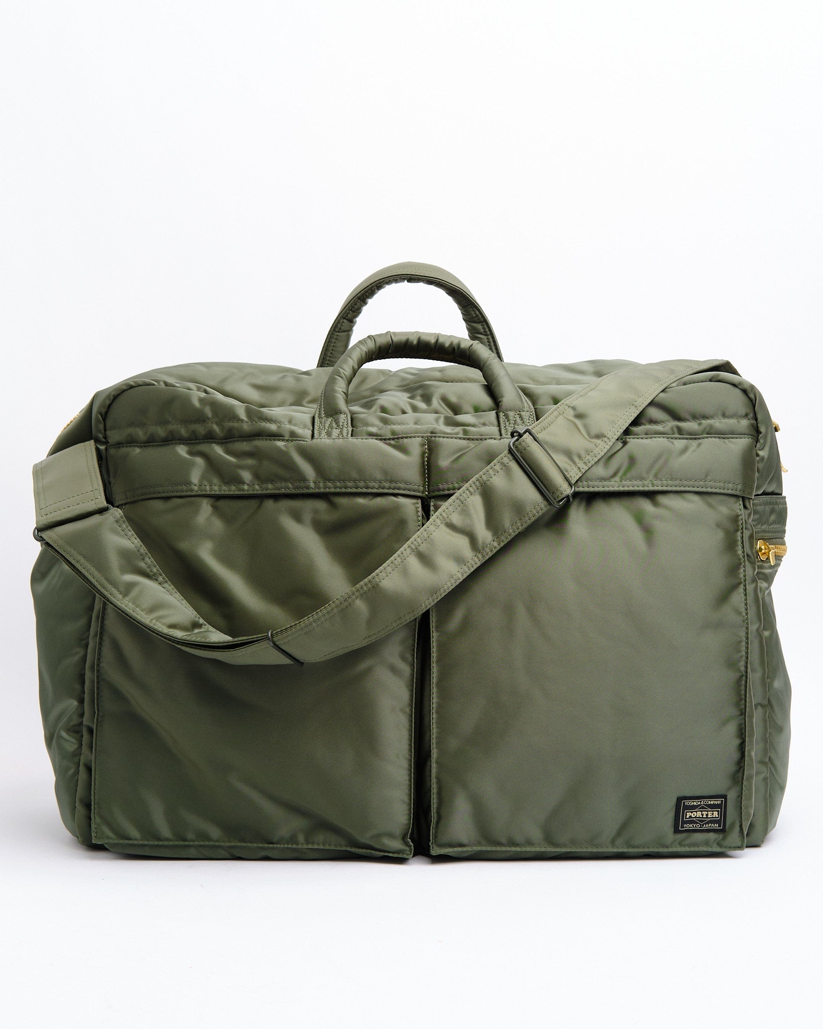 New Tanker Duffle Bag Sage Green by Porter by Yoshida - Meadow New Tanker Duffle Bag Sage Green by Porter by Yoshida - Meadow