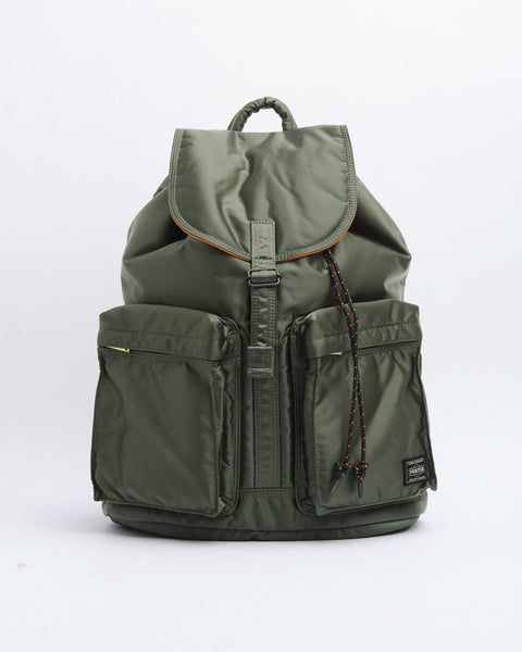 New Tanker Rucksack Sage Green by Porter by Yoshida - Meadow