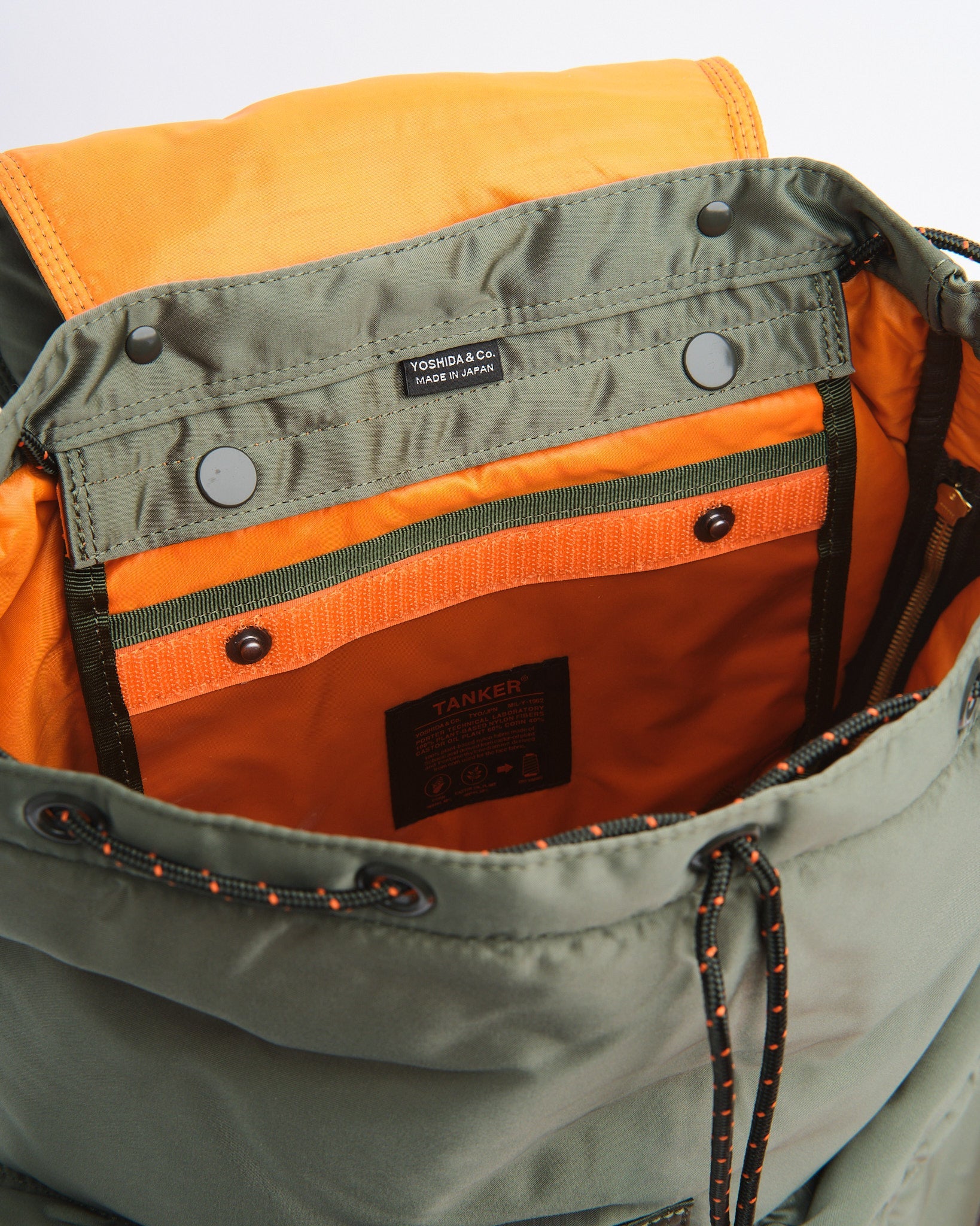 New Tanker Rucksack Sage Green by Porter by Yoshida - Meadow