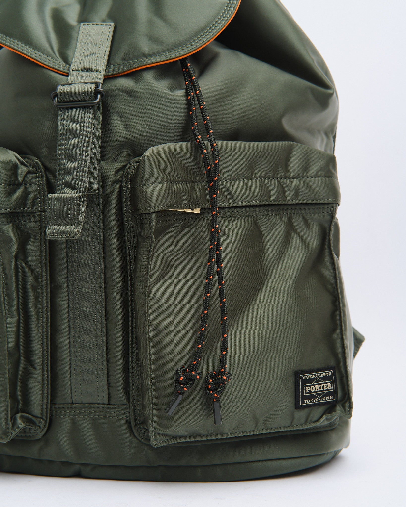 New Tanker Rucksack Sage Green by Porter by Yoshida - Meadow