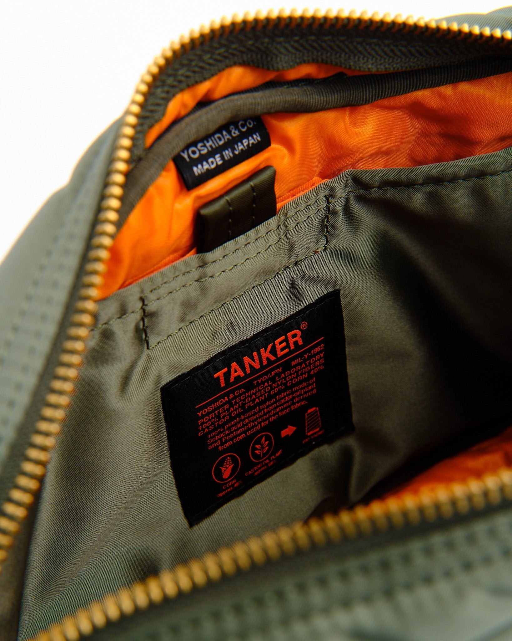 Porter by Yoshida | New Tanker Sling Bag Sage Green | Meadow