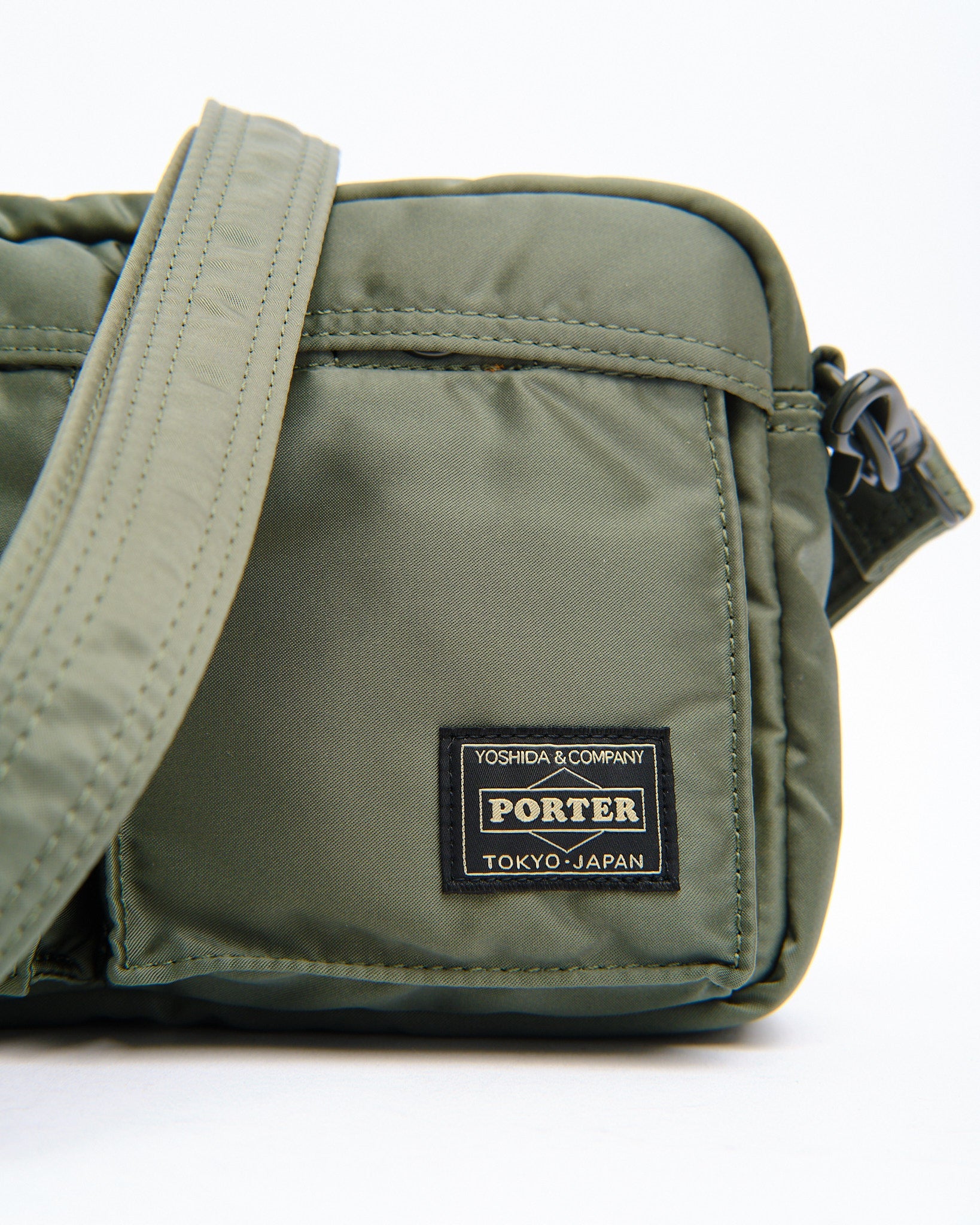 New Tanker Sling Bag Sage Green by Porter by Yoshida ▶️ Meadow Store