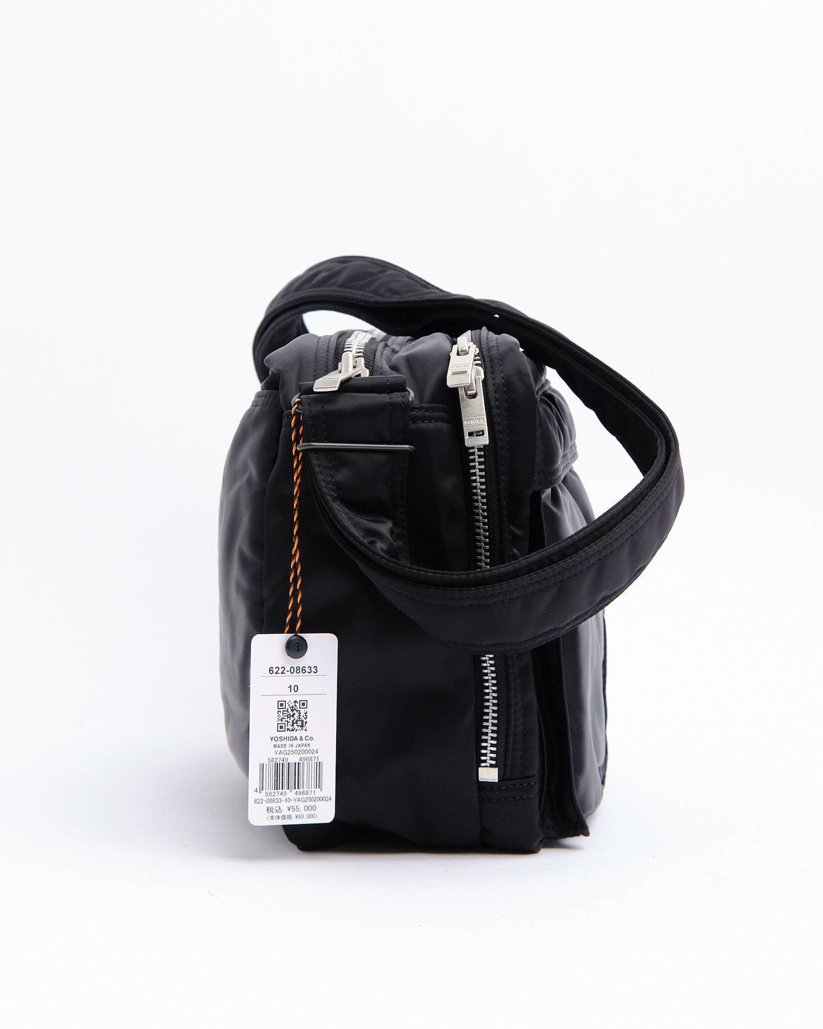 New Tanker Sling Bag W Zip (L) Black by Porter by Yoshida
