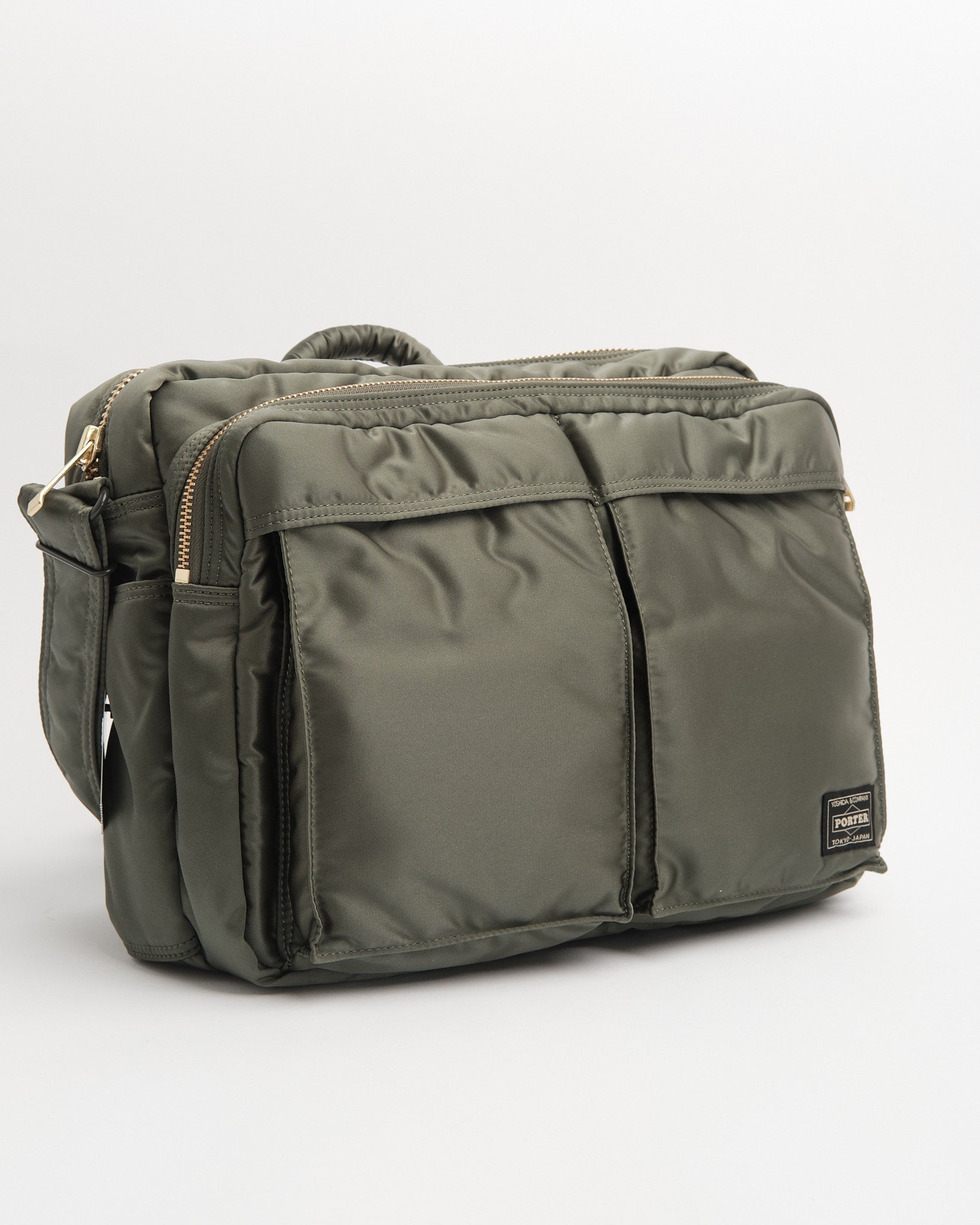 porter | Tanker Sling Bag W Zip (XL) Sage Green | meadow