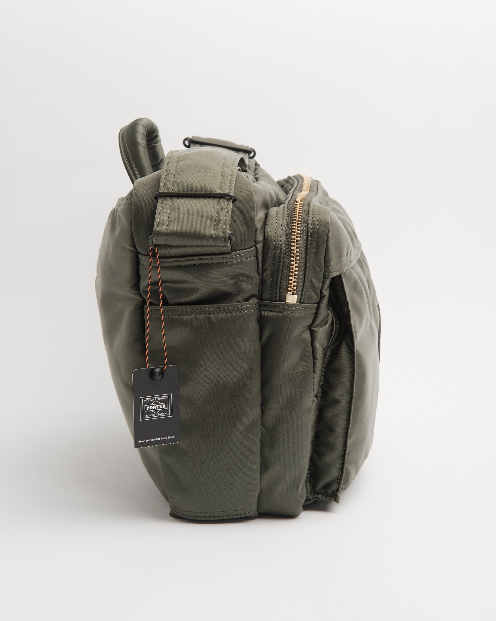 porter | Tanker Sling Bag W Zip (XL) Sage Green | meadow