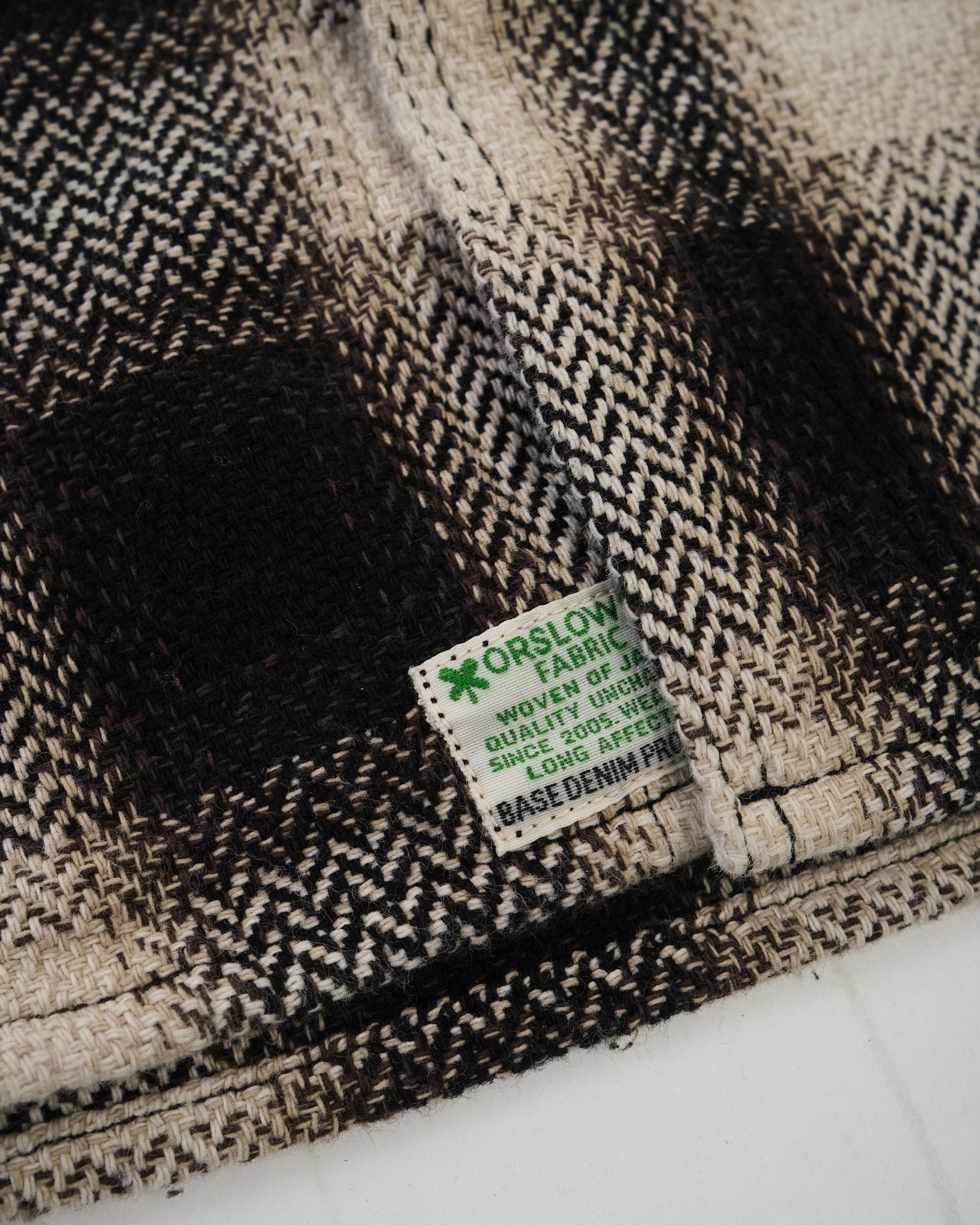 ORGANIC COTTON RELAX FIT HEAVYWEIGHT FLANNEL SHIRT by orSlow - Meadow