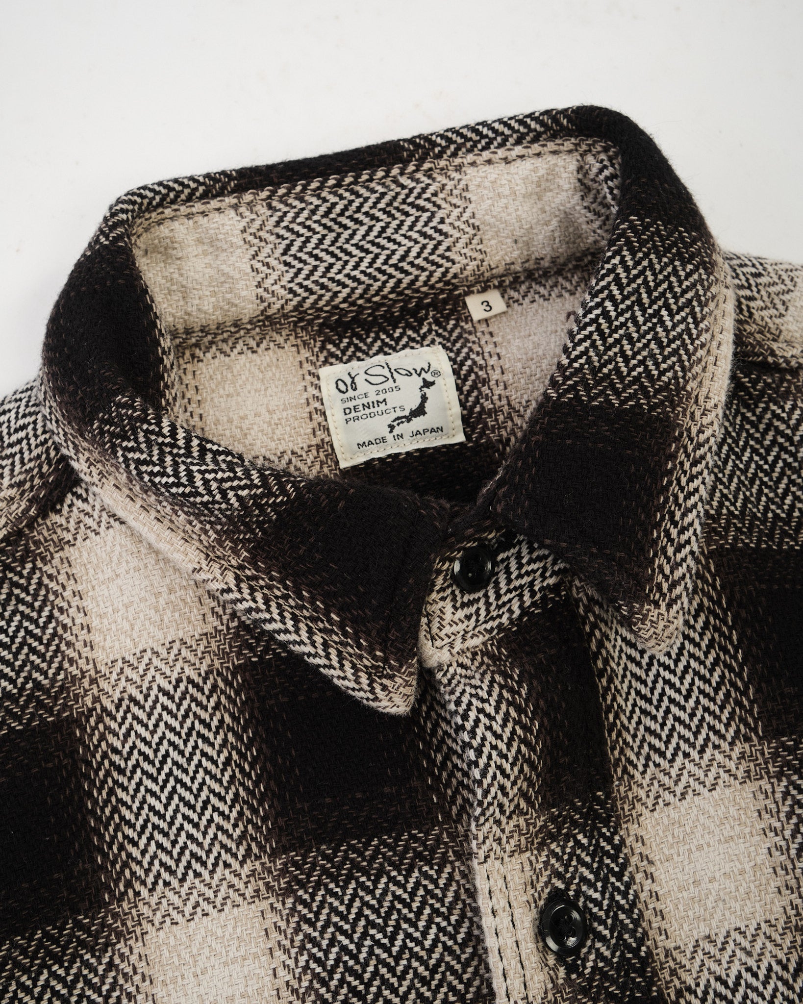 ORGANIC COTTON RELAX FIT HEAVYWEIGHT FLANNEL SHIRT by orSlow - Meadow