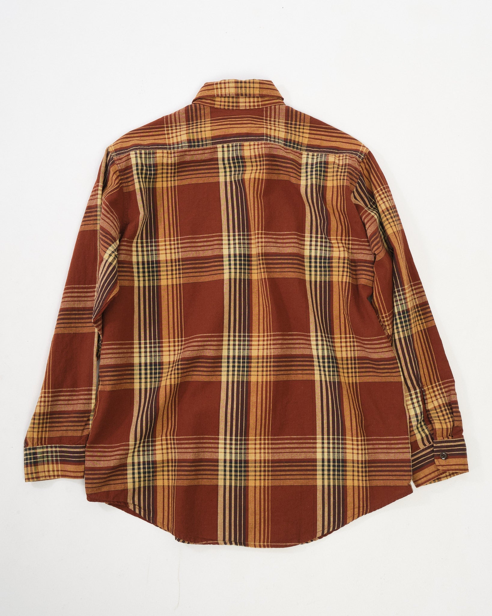 Original Check Work Shirt With Flap Pocket Brown by orSlow - Meadow