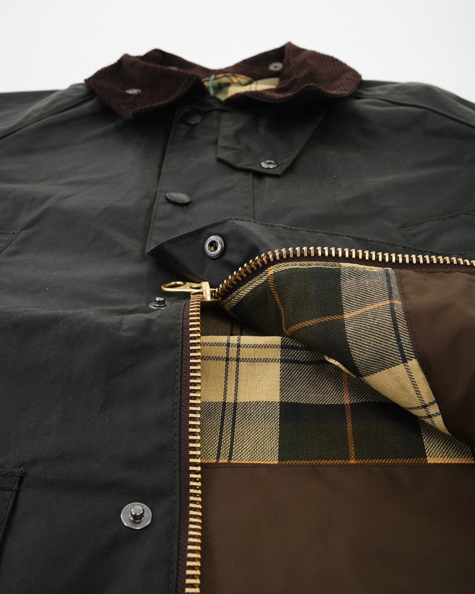 OS Bedale Wax Jacket Sage by Barbour - Meadow OS Bedale Wax Jacket Sage by Barbour - Meadow