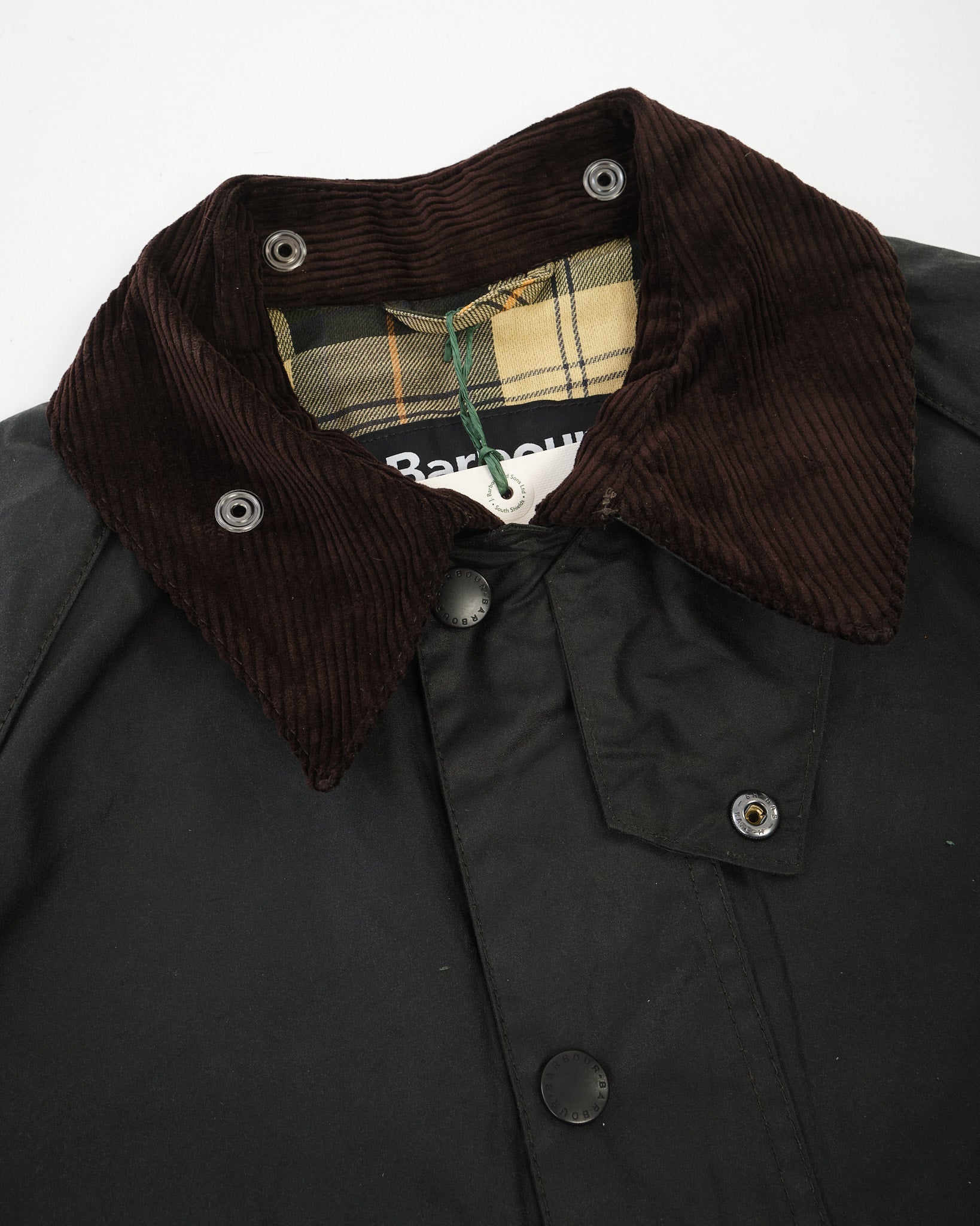 OS Bedale Wax Jacket Sage by Barbour - Meadow