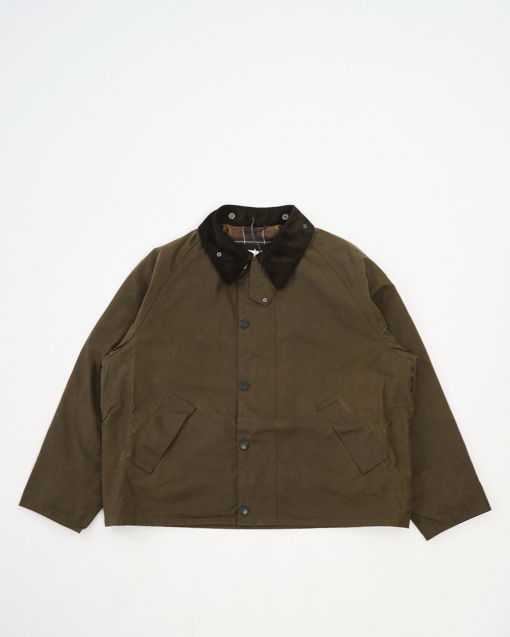 OS Transport Wax Jacket Beech by Barbour - Meadow