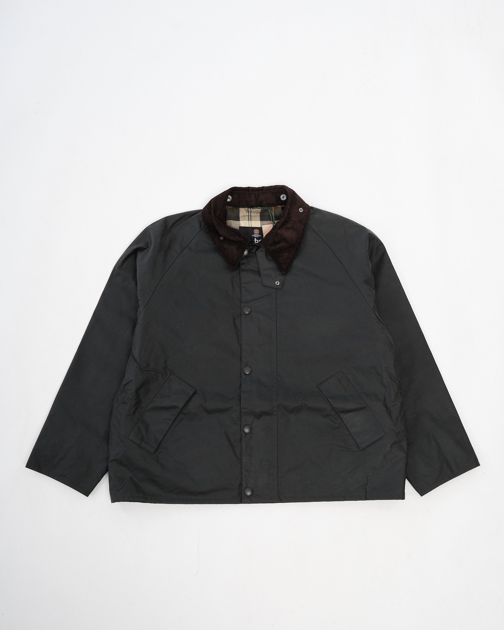 ジャケット・アウター BARBOUR OS BURGHLEY SAGE WAX 38 OS Transport Wax Jacket Sage by Barbour - Meadow