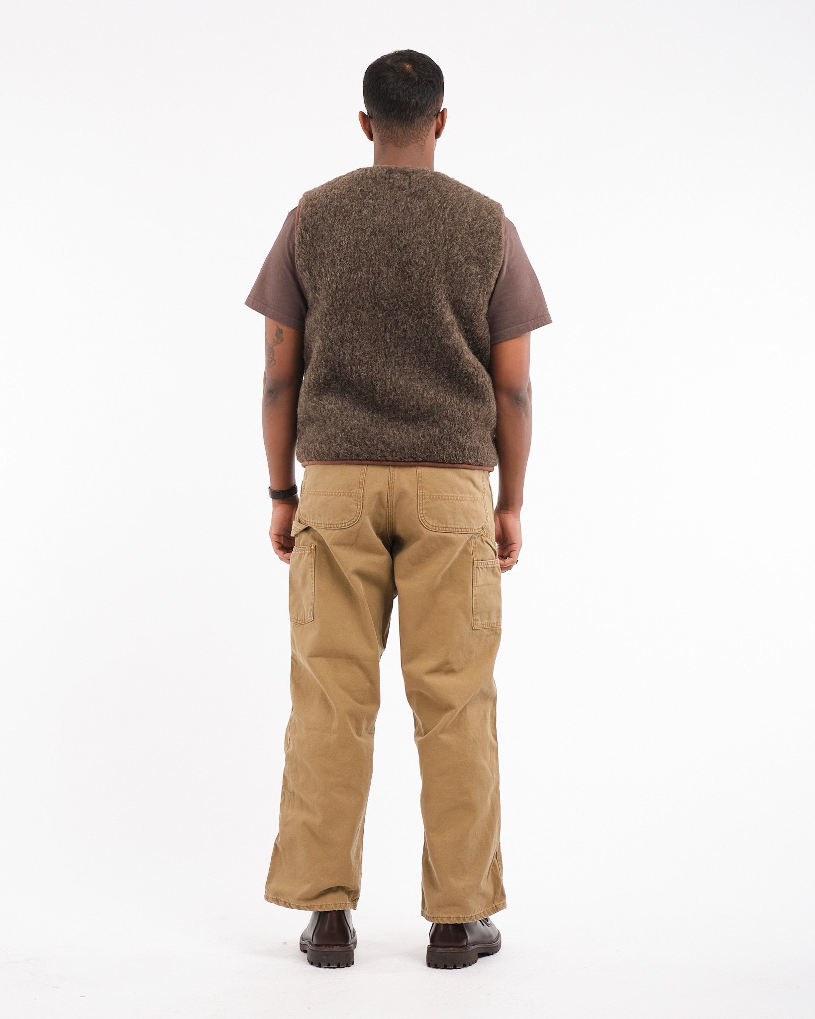Pepitko Wool Vest Mid Brown by Coldbreaker - Meadow