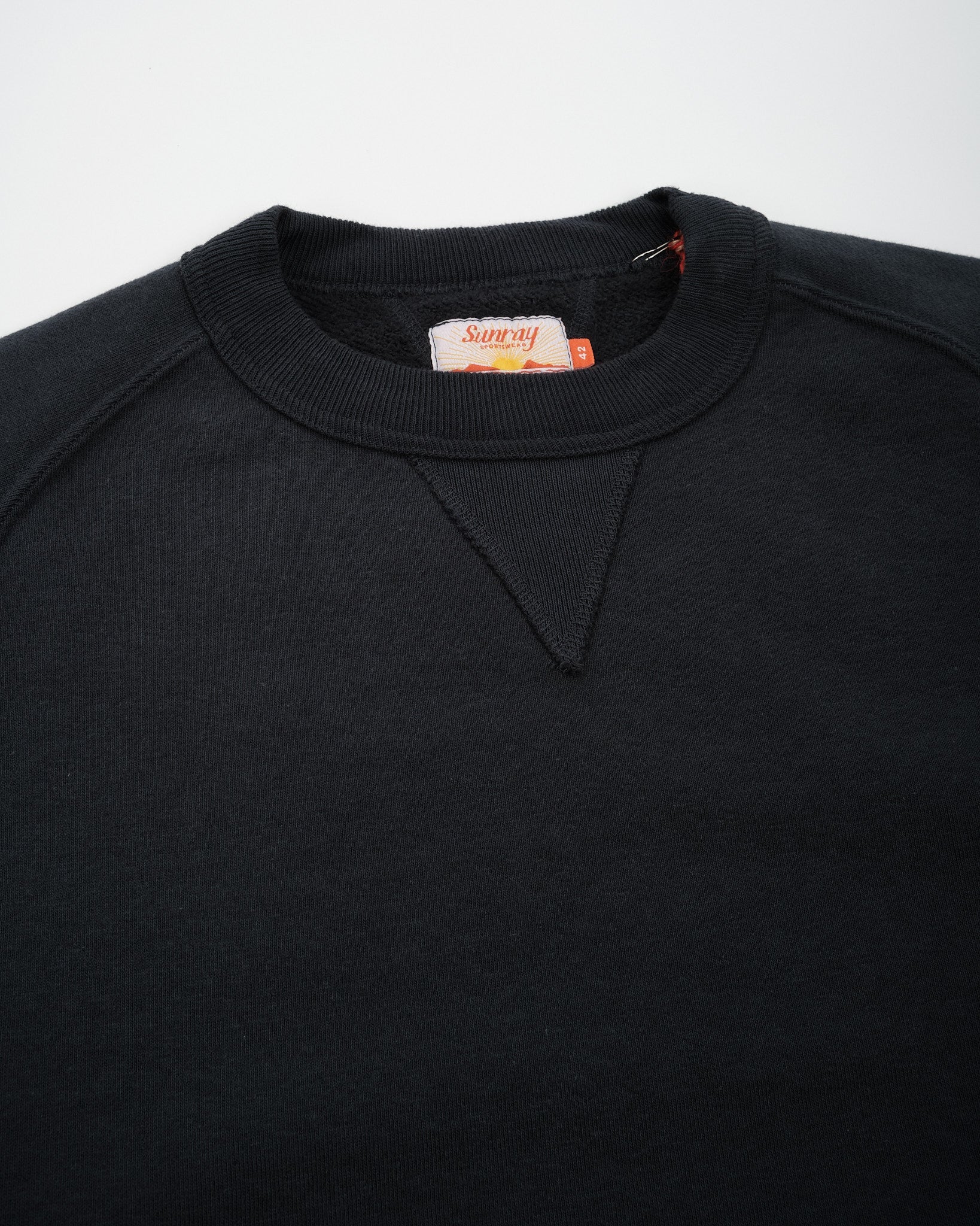 Puamana Crew Neck Raglan Sweatshirt Blue Graphite by Sunray