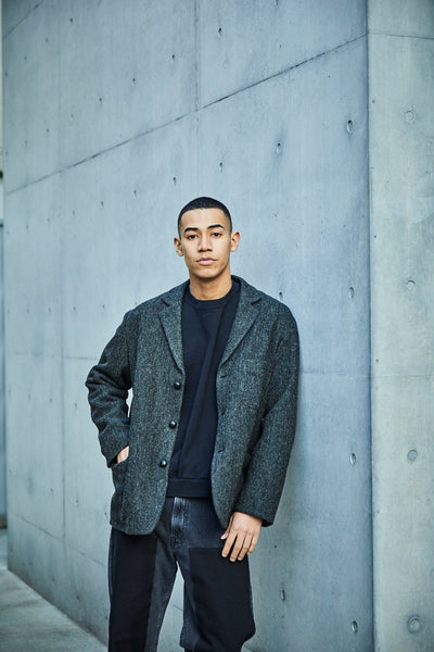 Relax Fit Harris Tweed Jacket Black by orSlow ▶️ Meadow Store