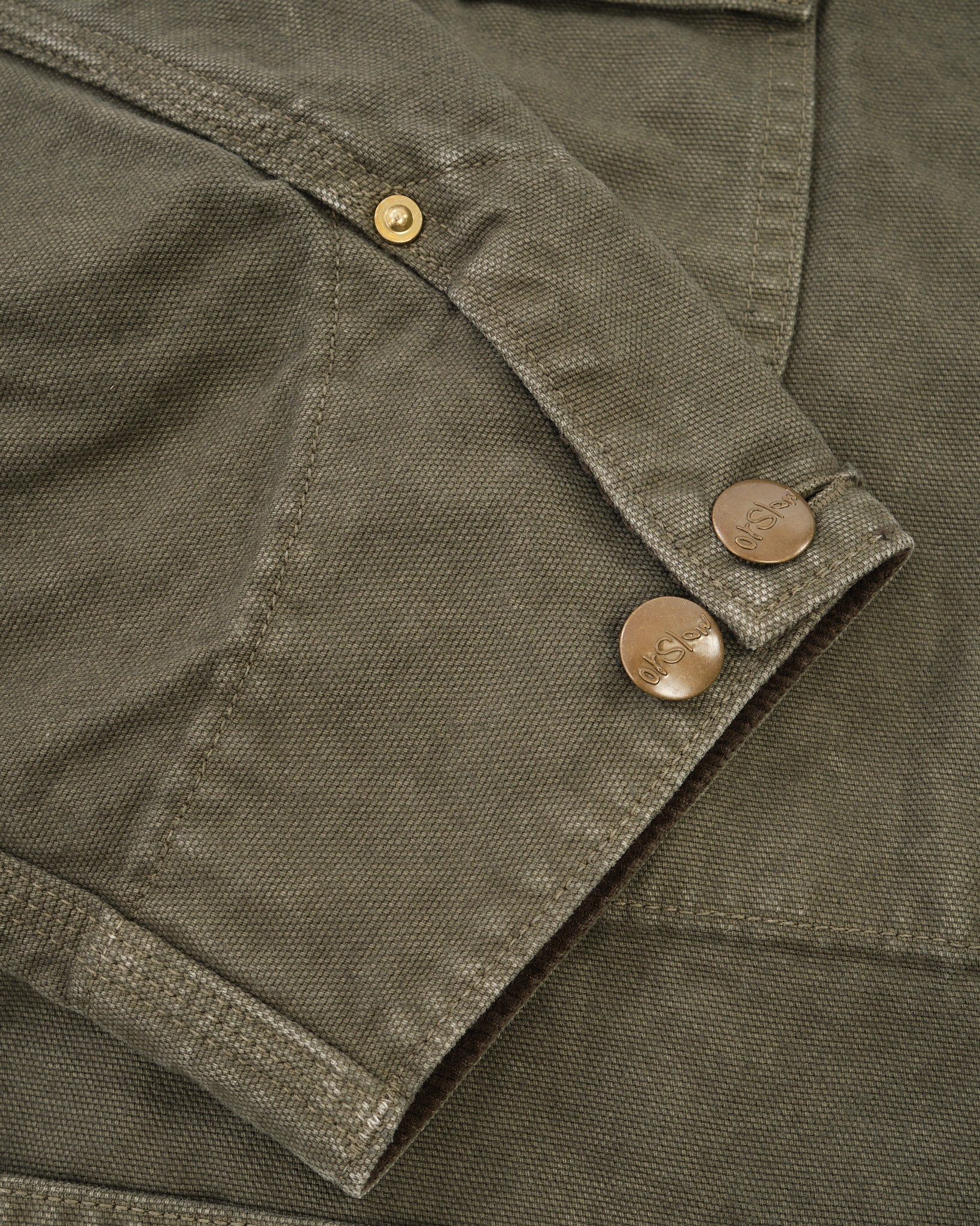 Relax Fit Oxford Coverall Army Green by orSlow - Meadow