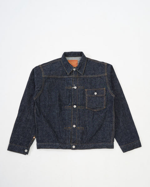 S556VXZero+ Type 1 Denim Jacket with T-BACK spec ONE WASH 110 by
