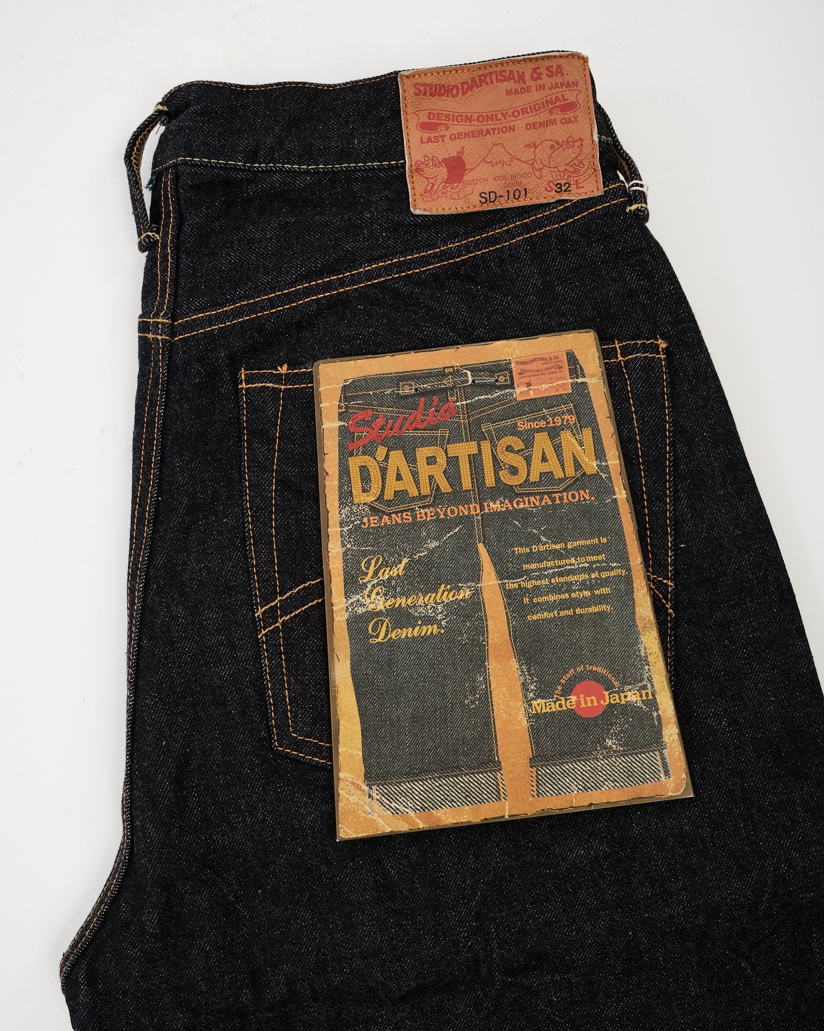 SD-101 Regular Straight One Wash by Studio D'Artisan - Meadow