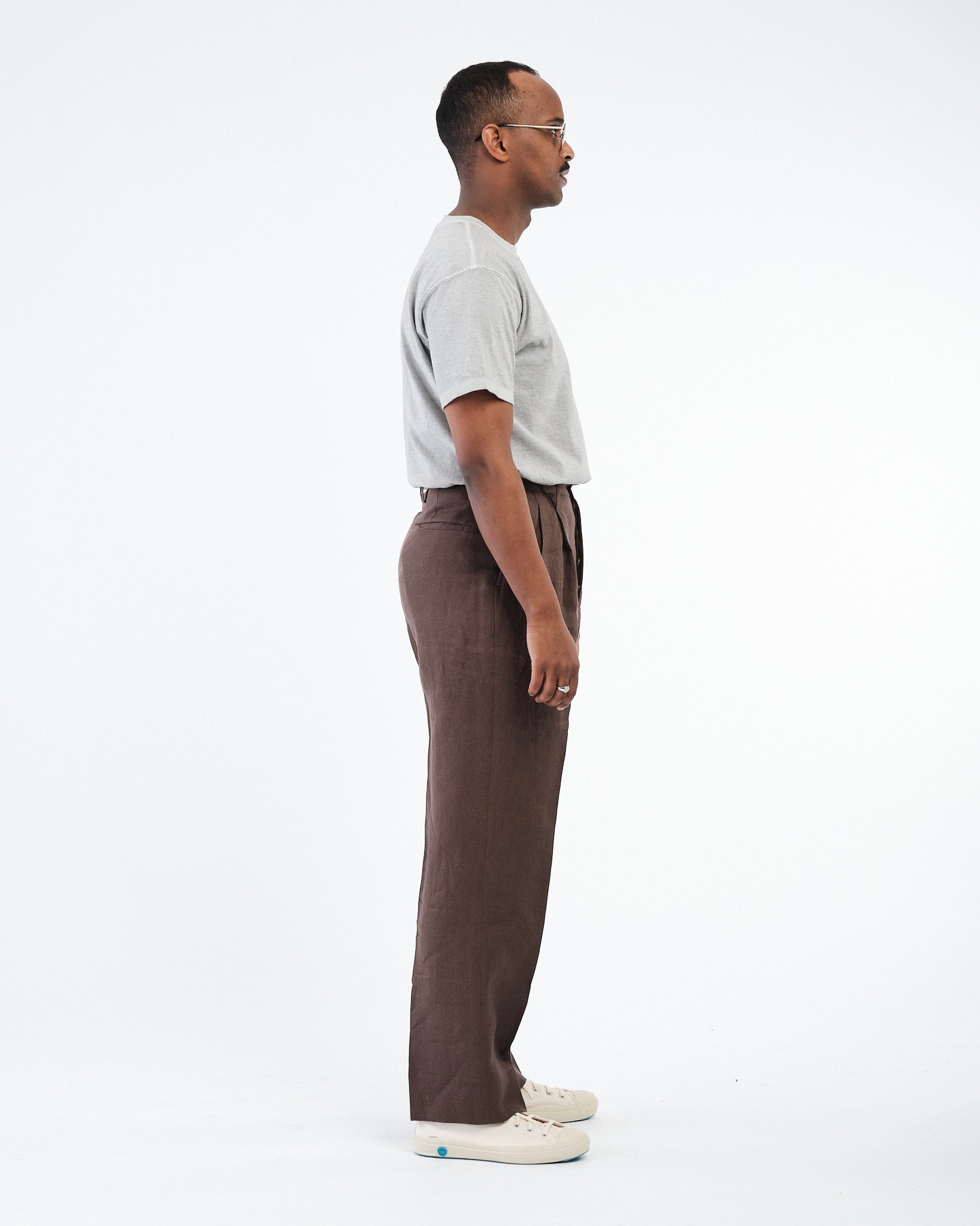 Shoecut Slacks Brown by Kaptain Sunshine - Meadow