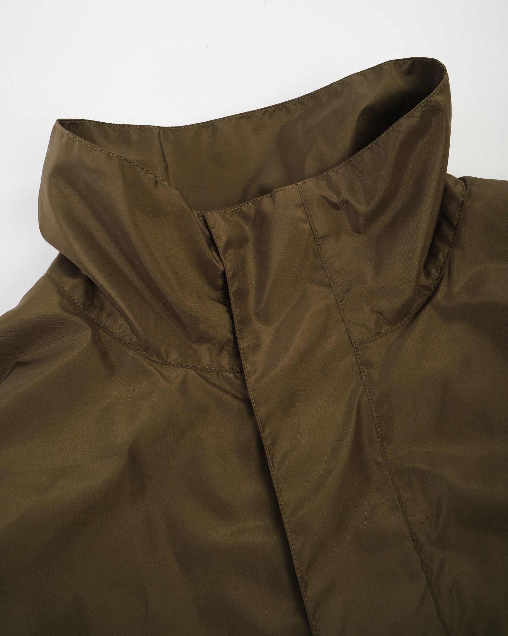 KAPTAIN SUNSHINE | Silk Poly Mil Coat Olive | MEADOW