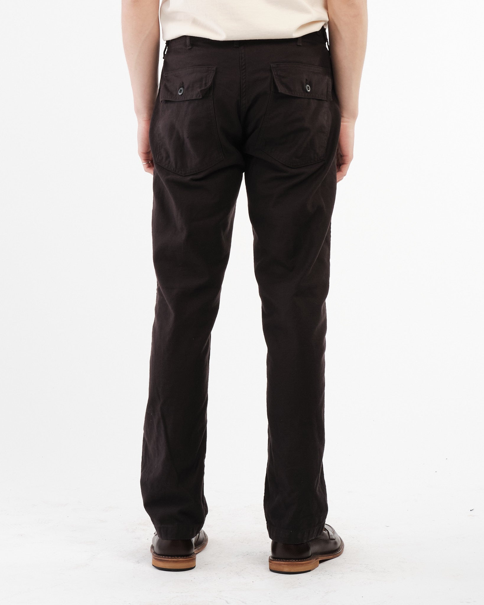 Slim Fit Fatigue Pants Black by orSlow - Meadow