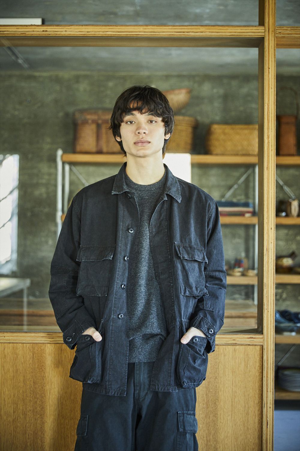 STONE BLACK B.D.U JACKET by orSlow - Meadow