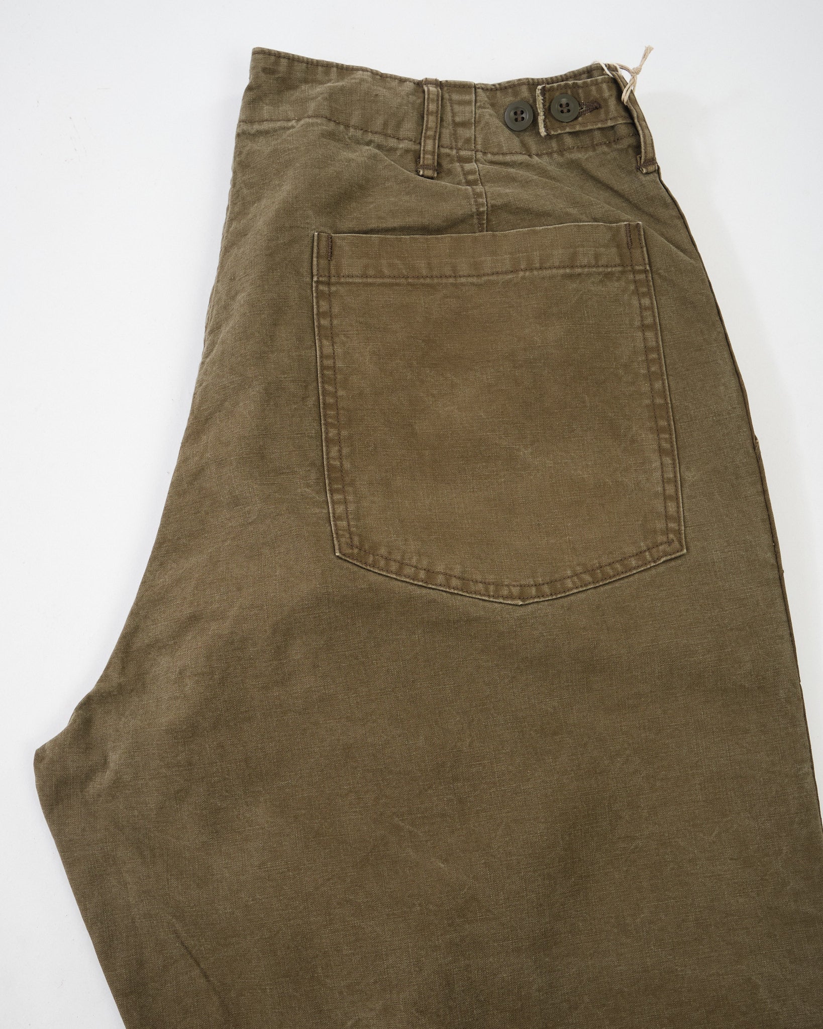 ORSLOW | Summer Fatigue Pants Olive | MEADOW