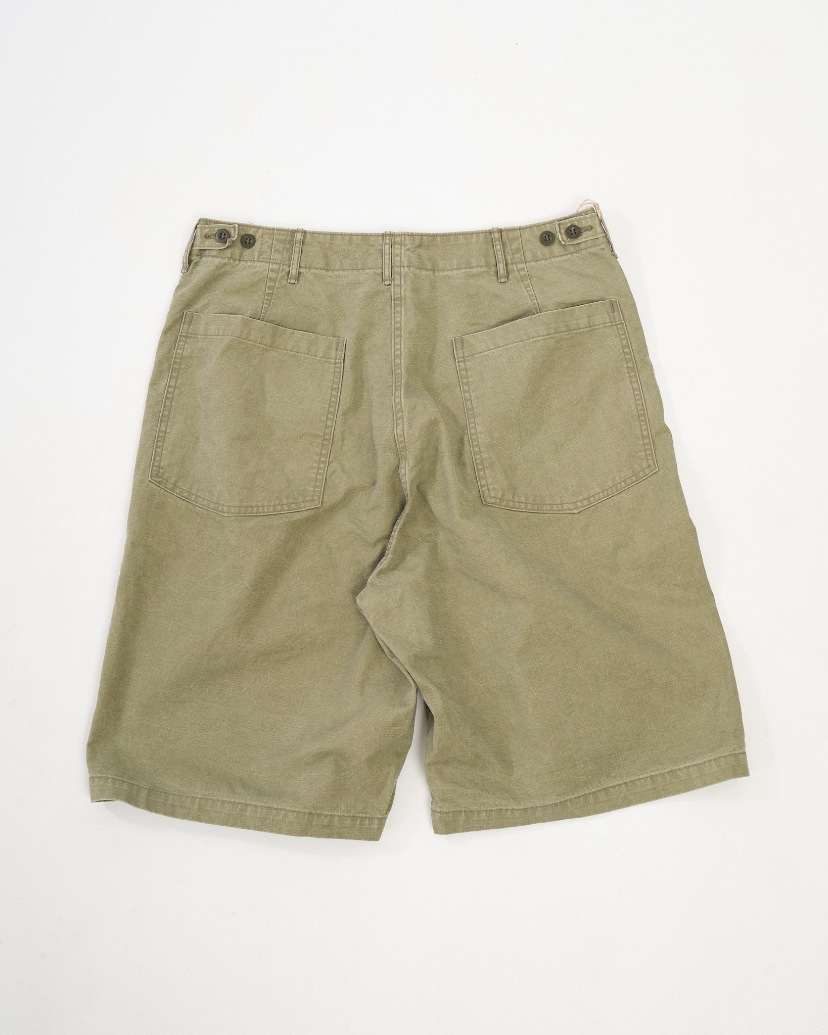 Summer Fatigue Shorts Green by orSlow - Meadow