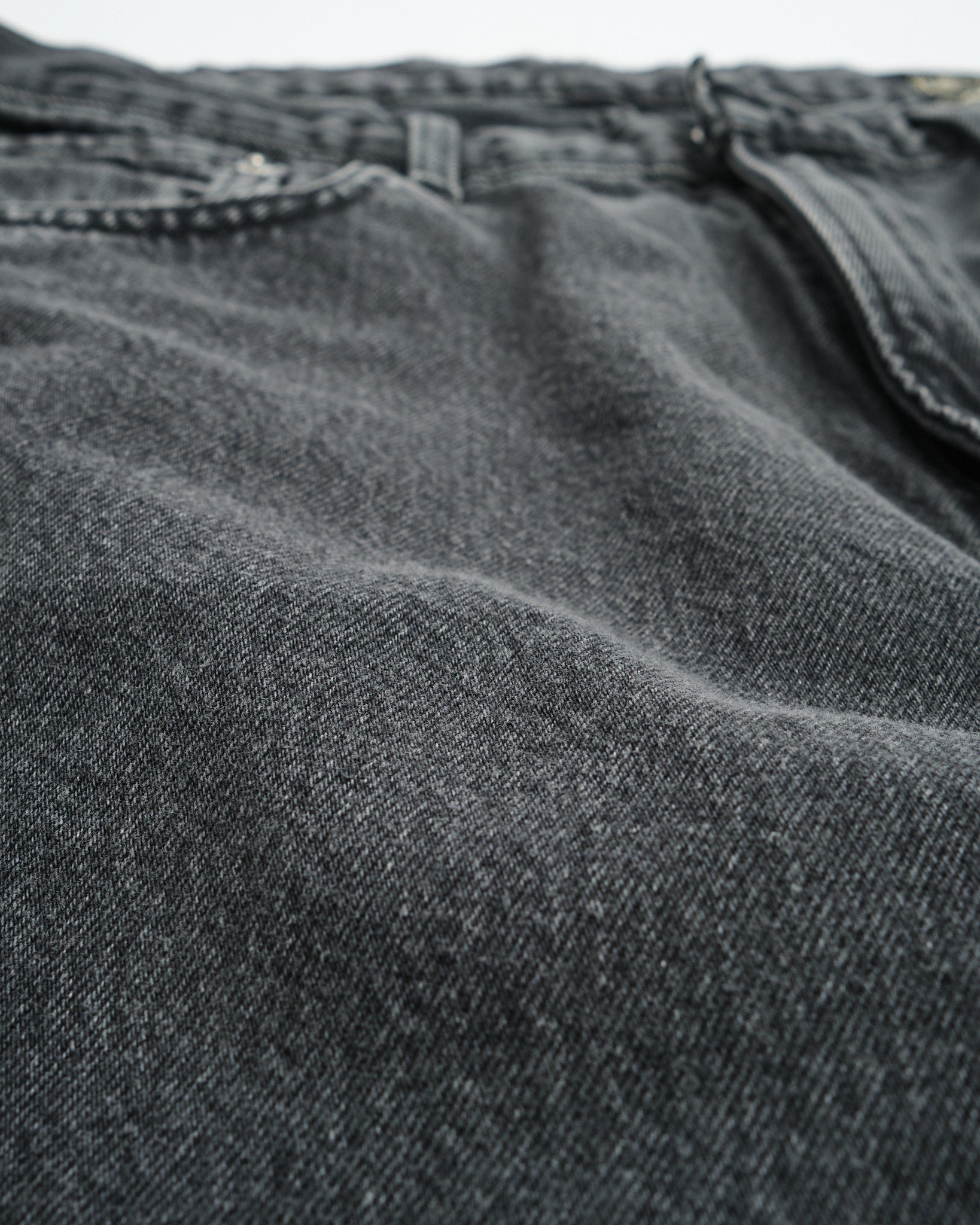 Super Dad's Fit Shorts Black Denim Stone