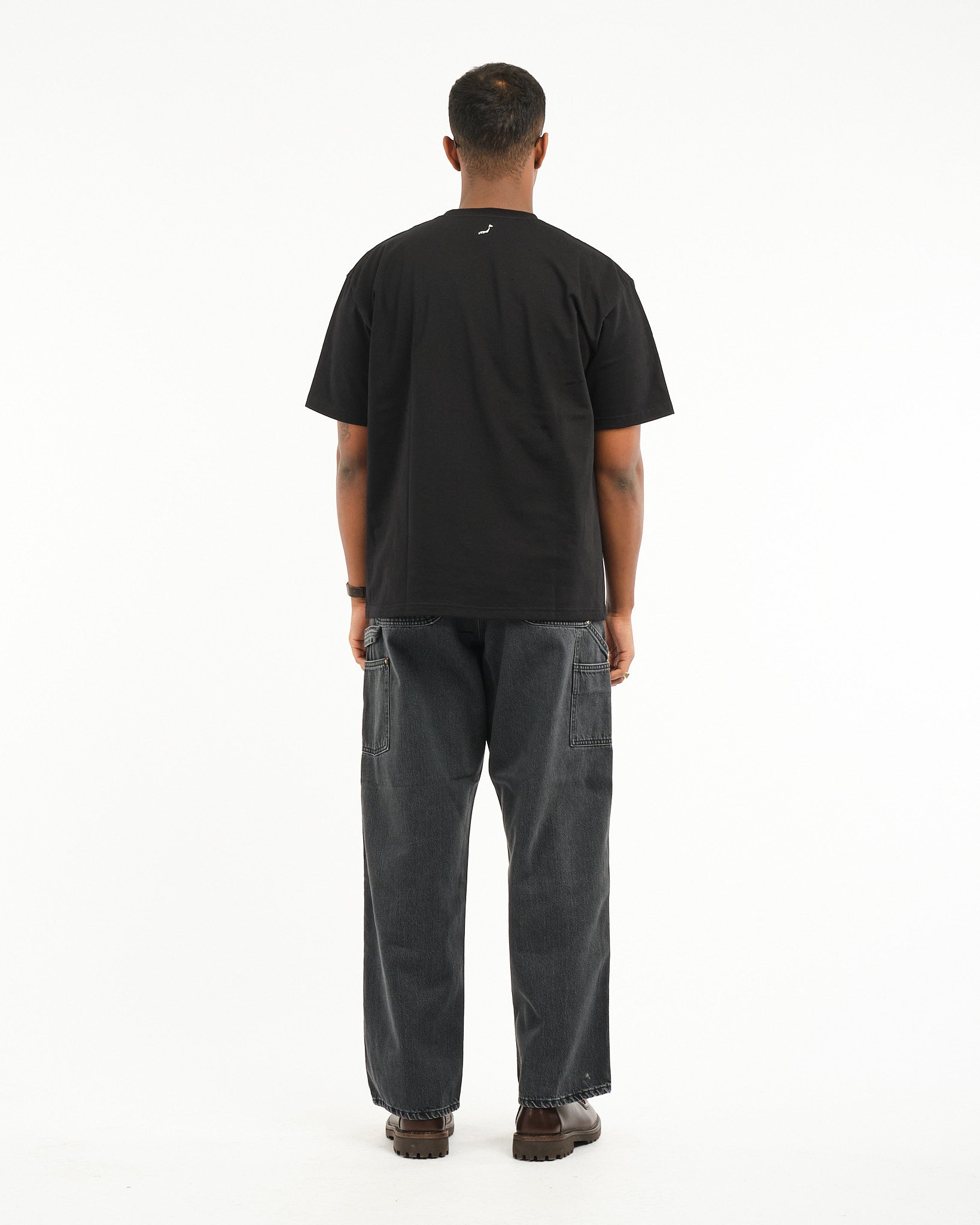 T-shirt With Pocket Black by orSlow - Meadow