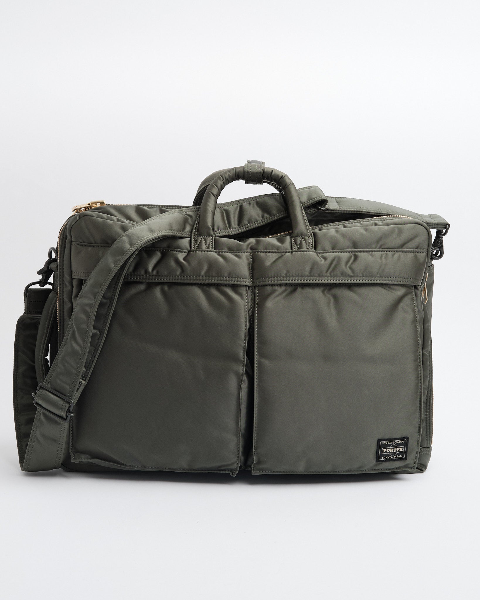 porter | TANKER 3WAY document bag Sage Green | meadow