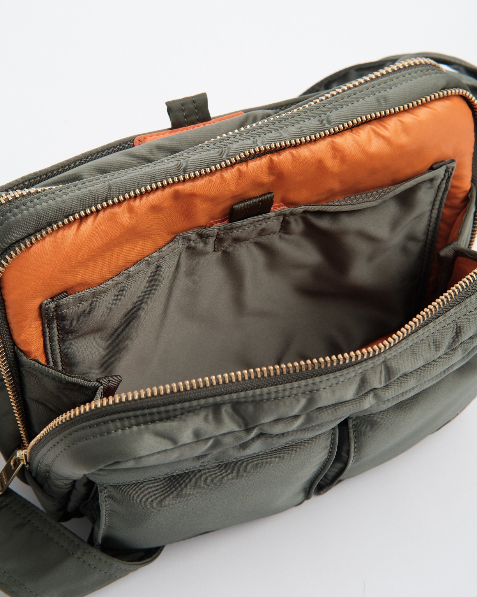 porter | Tanker Sling Bag W Zip Sage Green | meadow
