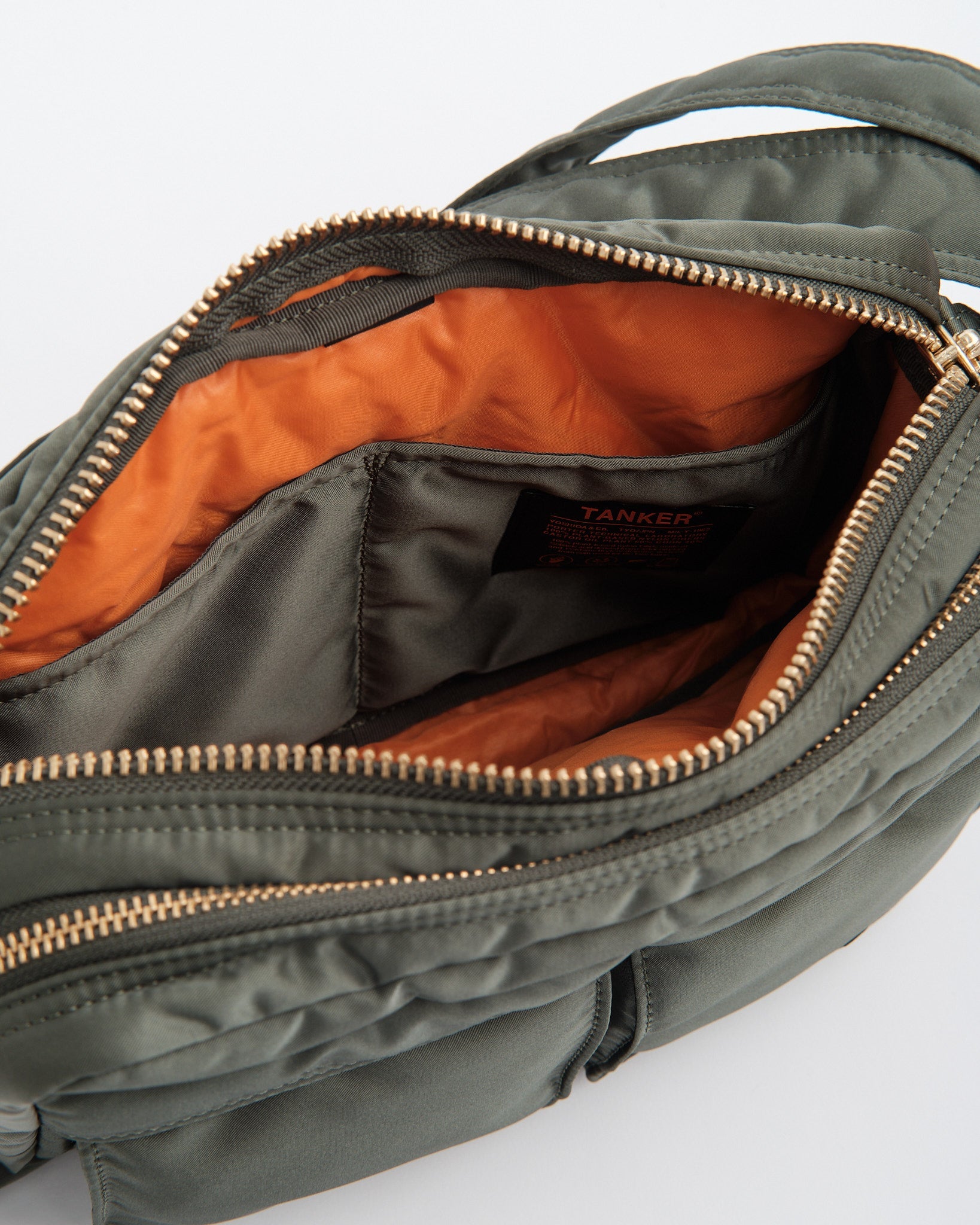 porter | Tanker Sling Bag W Zip Sage Green | meadow