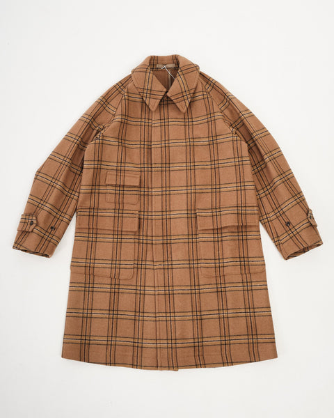 ジャケット・アウター The toe Marksburg Plaid Coat Traveller Coat Beige Plaid by Kaptain Sunshine - Meadow