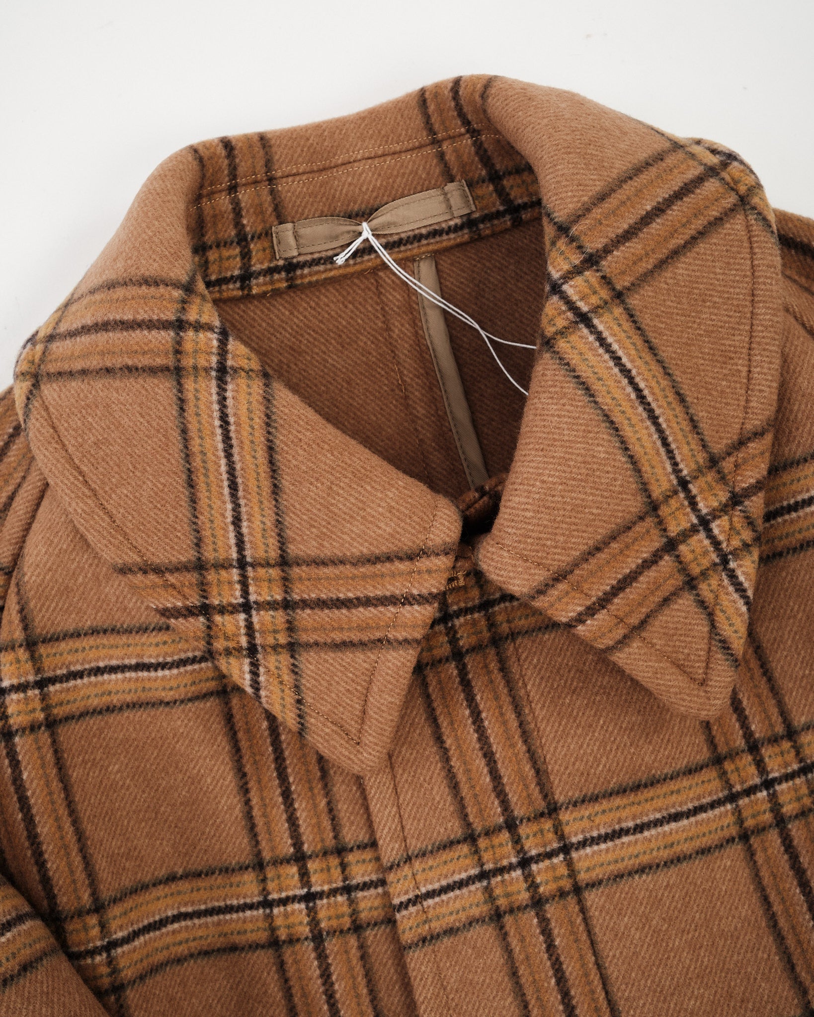 Traveller Coat Beige Plaid by Kaptain Sunshine - Meadow