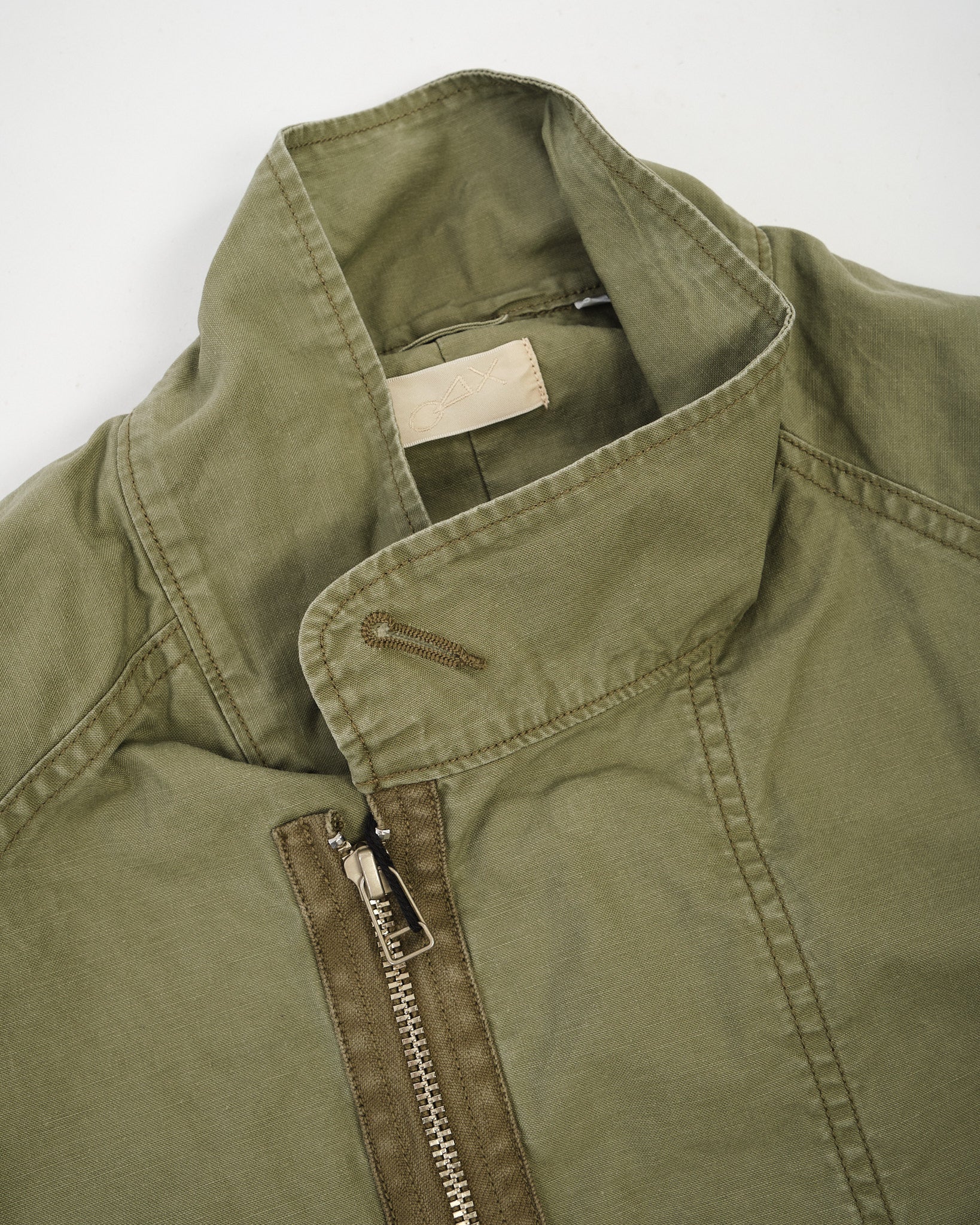 Tsugihagi Fishtail Jacket Olive by Maru Sankaku Peke - Meadow