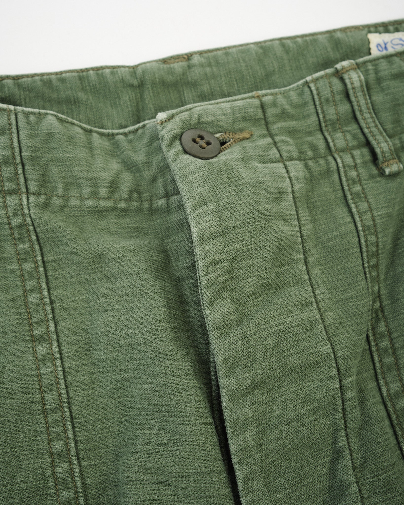US Army Fatigue Pants Green Used Wash Regular Fit by orSlow - Meadow