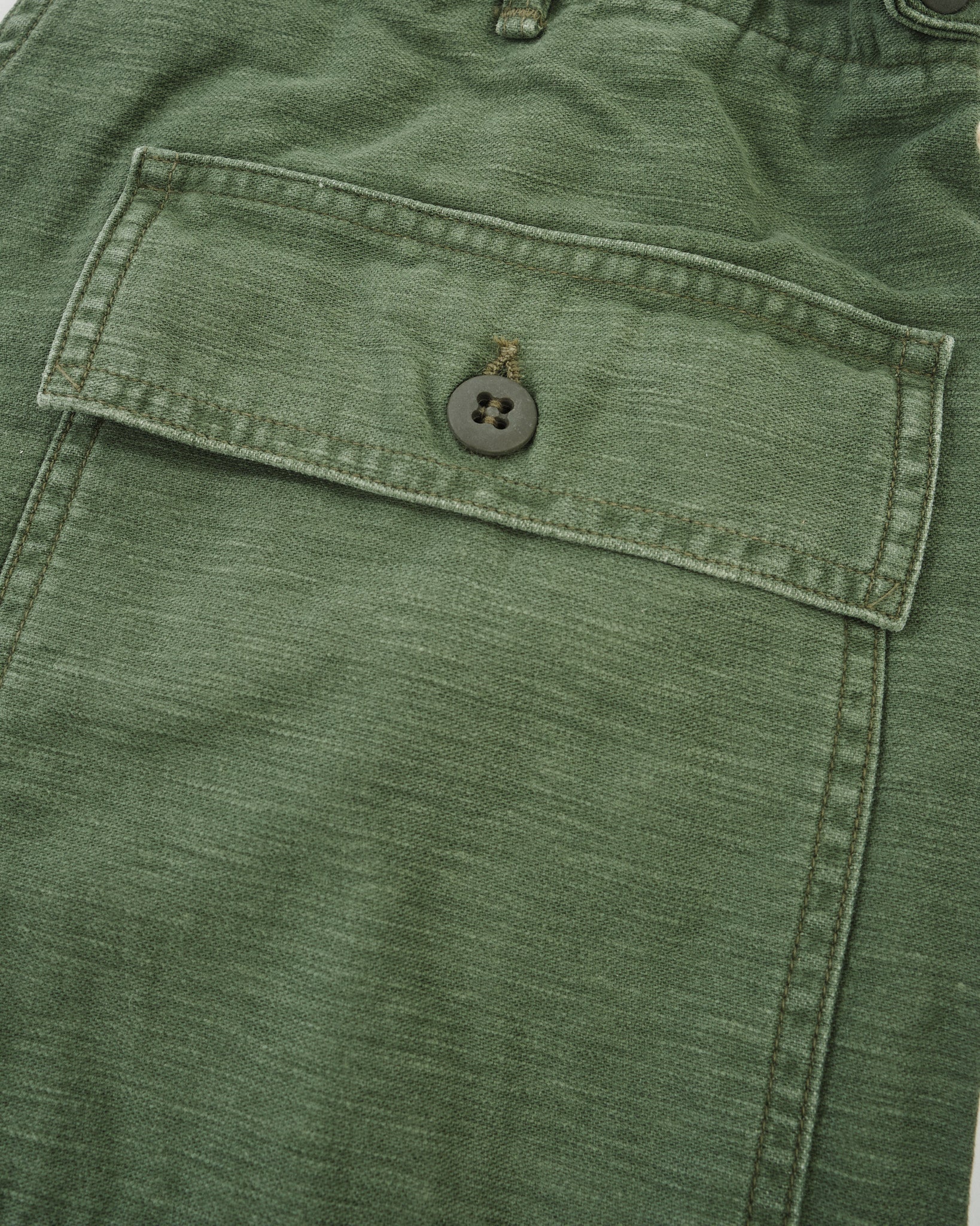 US Army Fatigue Pants Green Used Wash Regular Fit by orSlow - Meadow