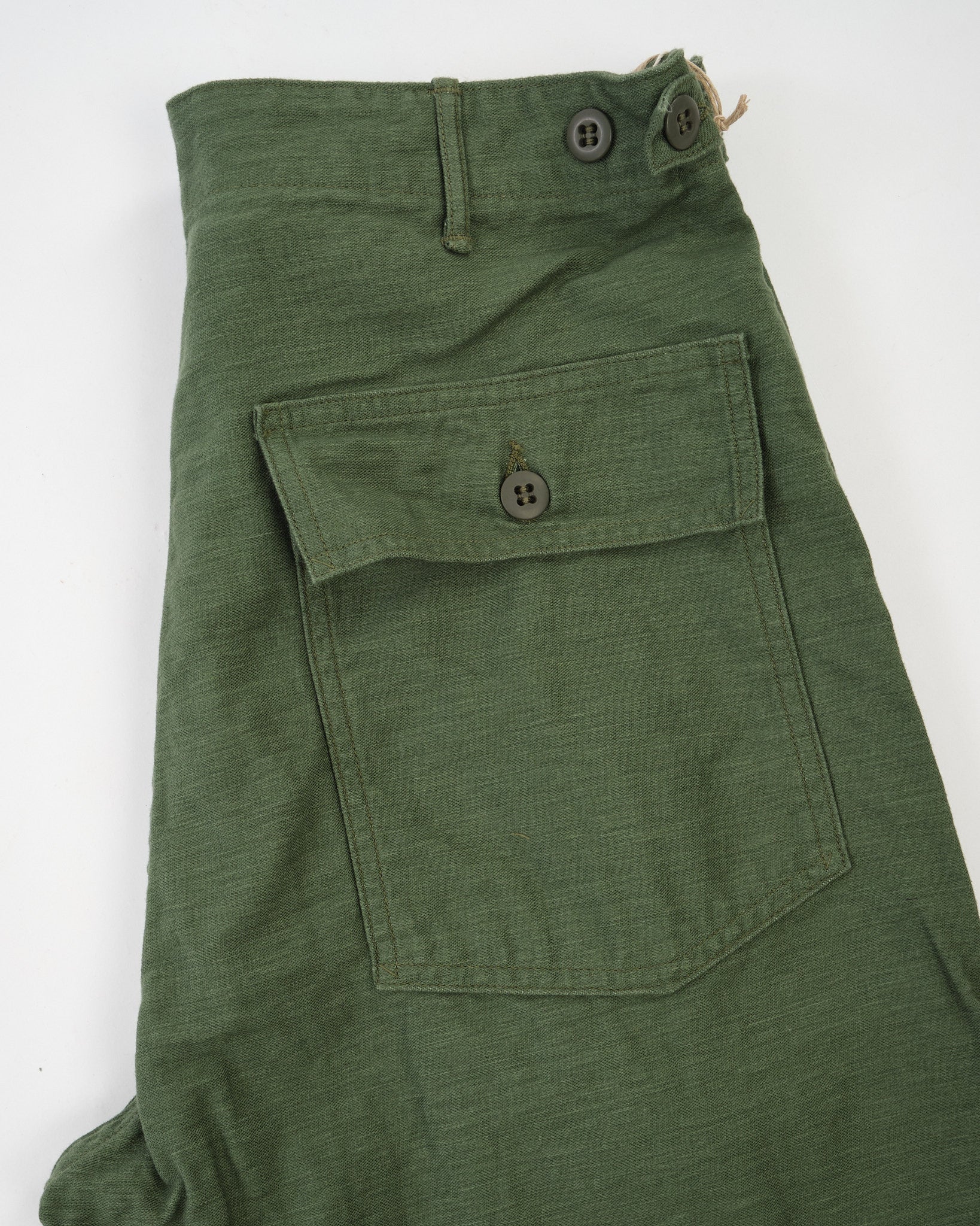 U.S Army Fatigue Pants Regular Fit Green by orSlow - Meadow