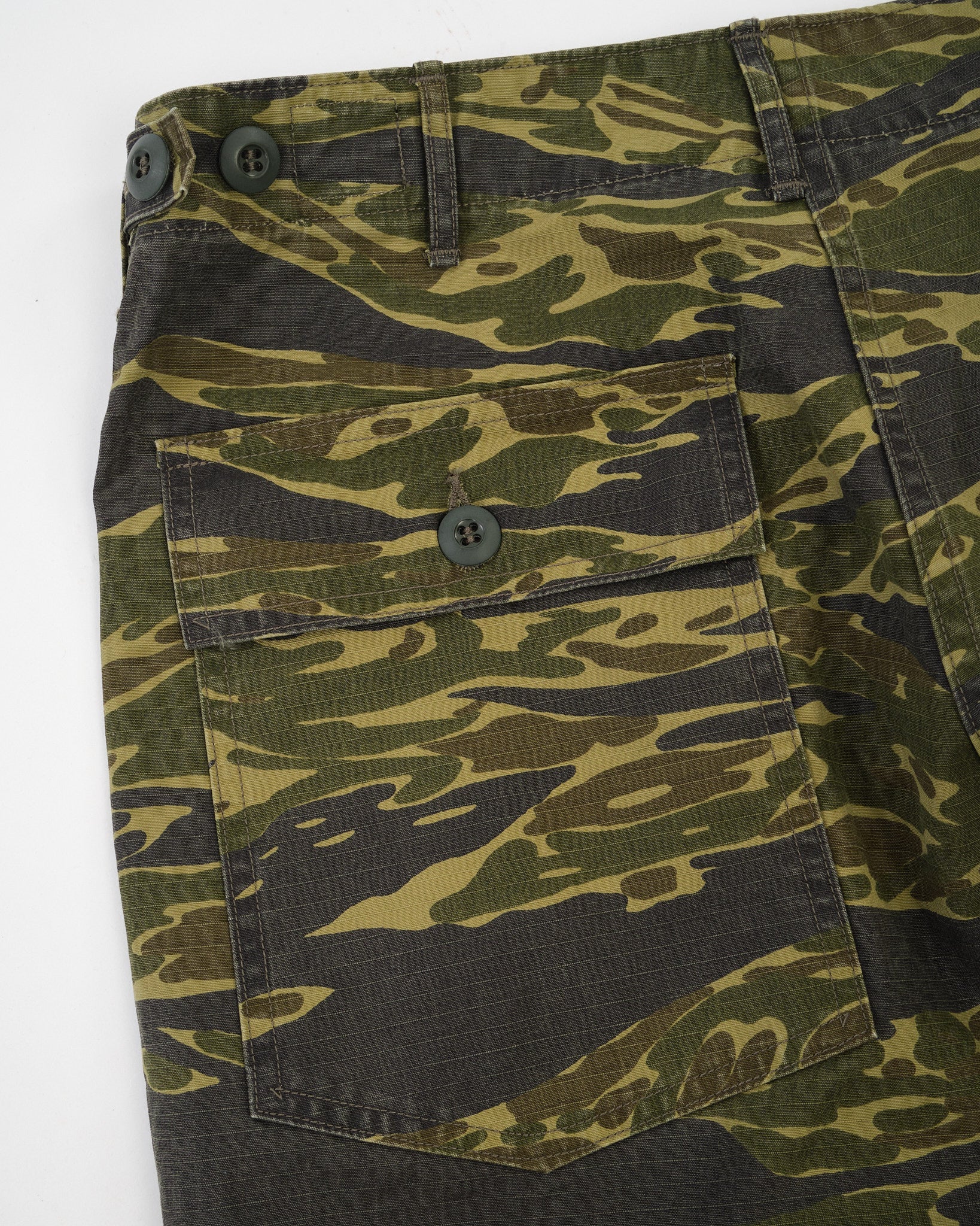 US Army Fatigue Pants Regular Fit Tiger Camo by orSlow - Meadow