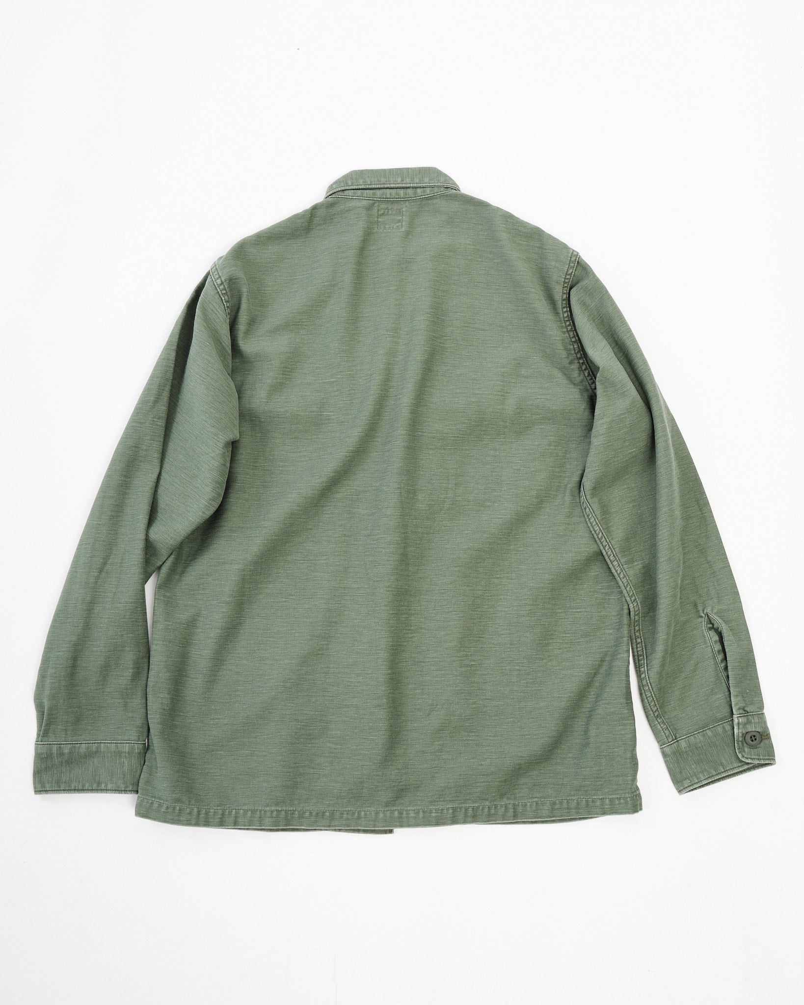 US Army Fatigue Shirt Green Used Wash by orSlow - Meadow