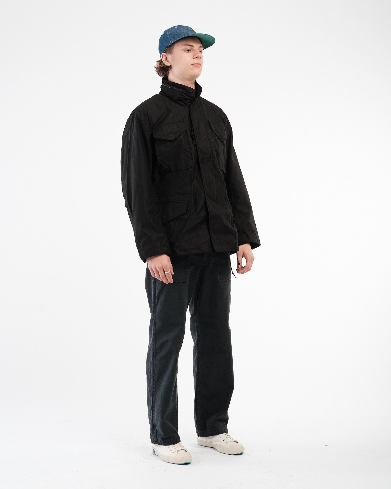 U.S Army M-65 Field Jacket Black by orSlow - Meadow