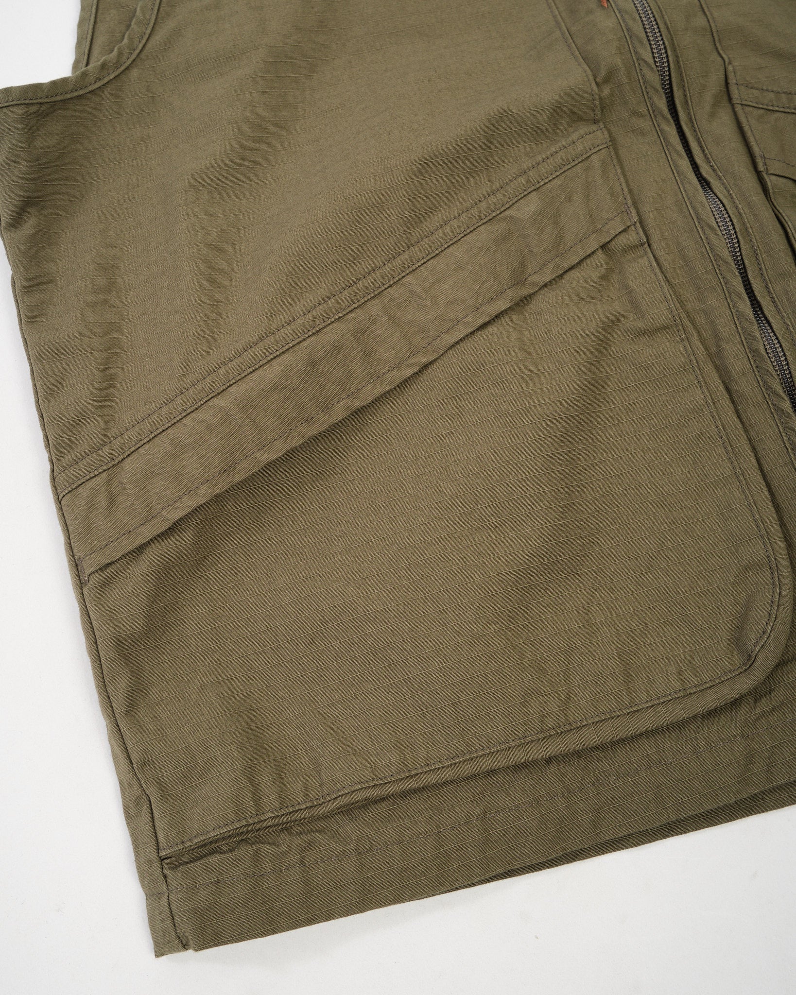 Utility Vest Army Green by orSlow - Meadow