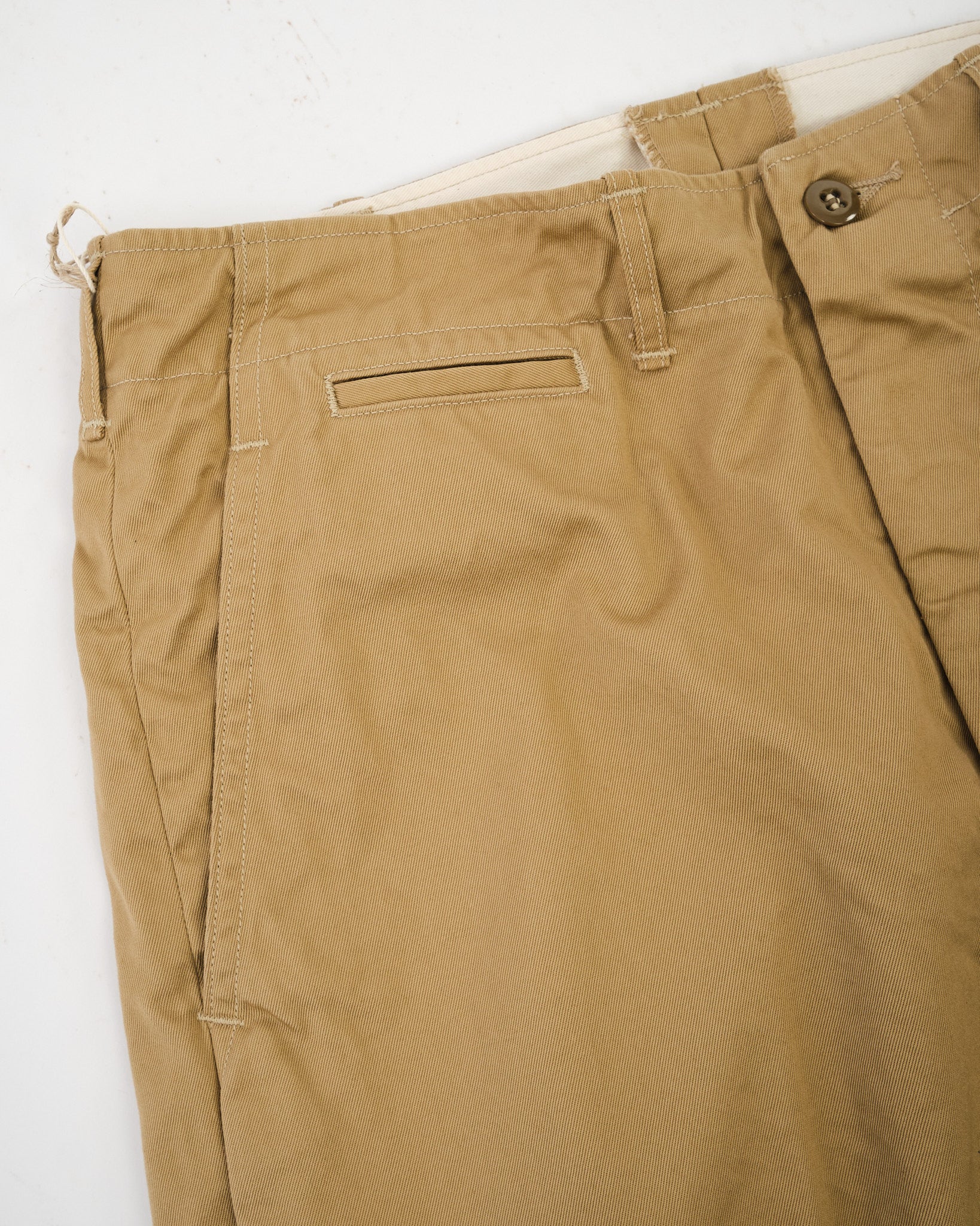 VINTAGE FIT ARMY TROUSERS DARK KHAKI by orSlow - Meadow